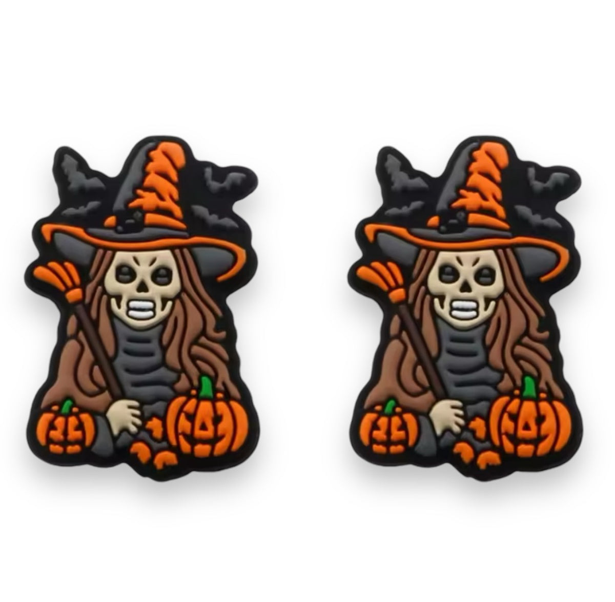 h819 - "Skeleton Scarecrow” Silicone (1 Count) Focal Bead