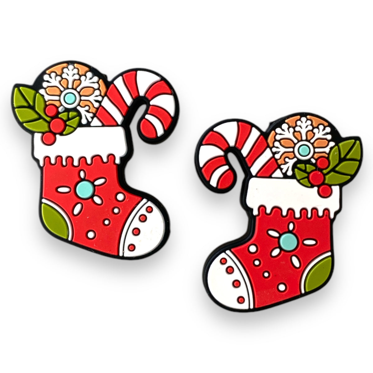 T174 - "Stocking” Silicone (1 Count) Focal Bead