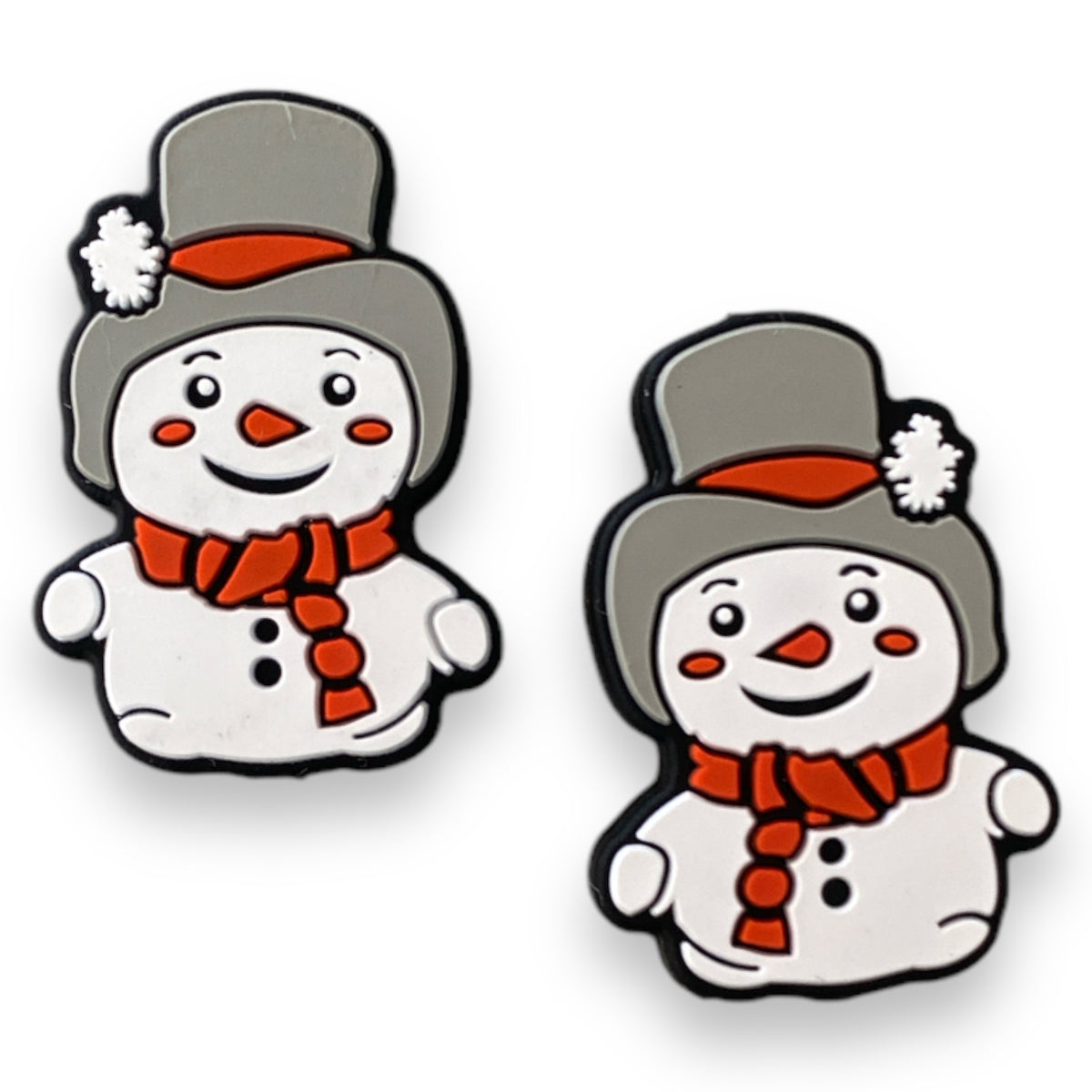 T178 - "Snowman” Silicone (1 Count) Focal Bead