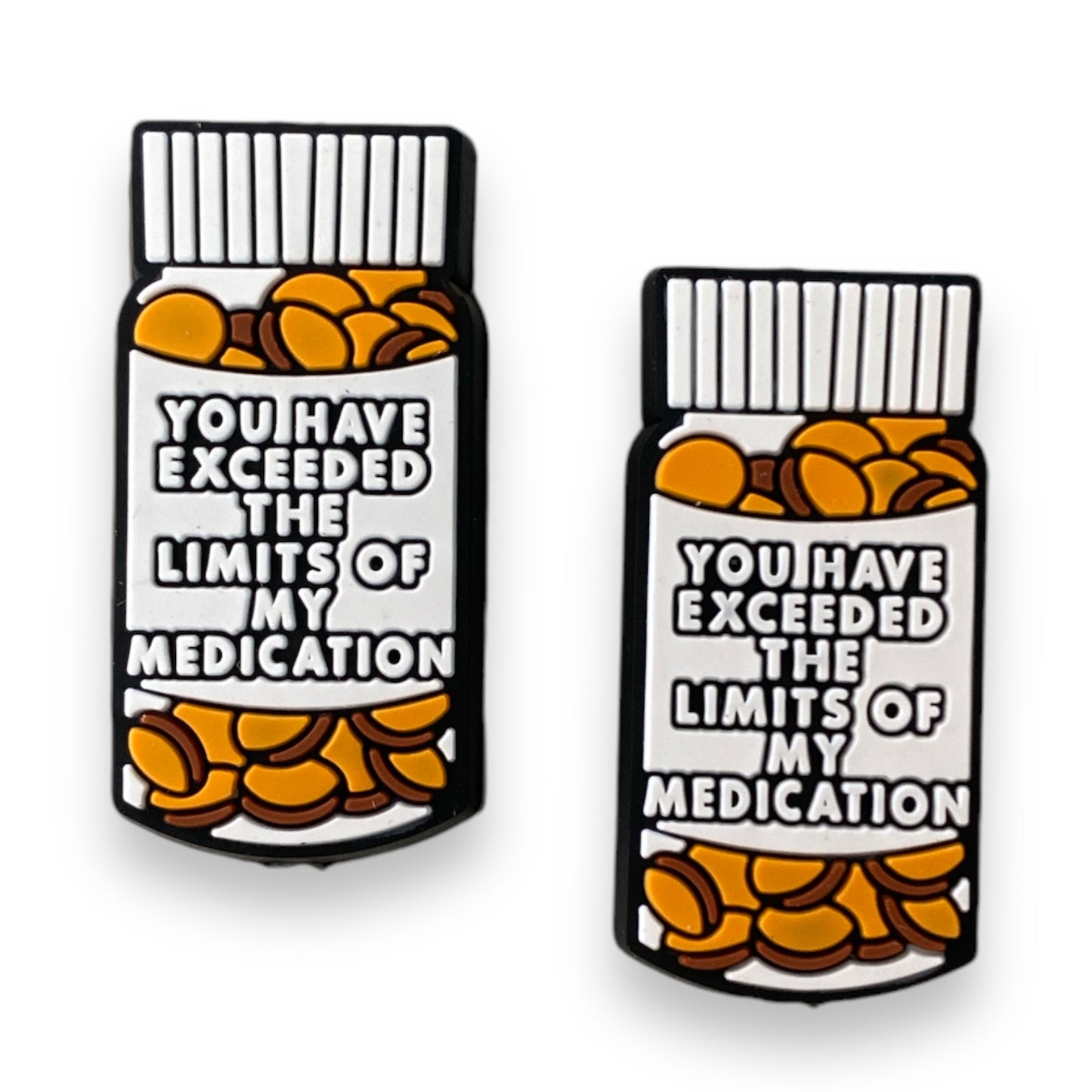 h1077 - "Exceeds The Limits” Silicone (1 Count) Focal Bead