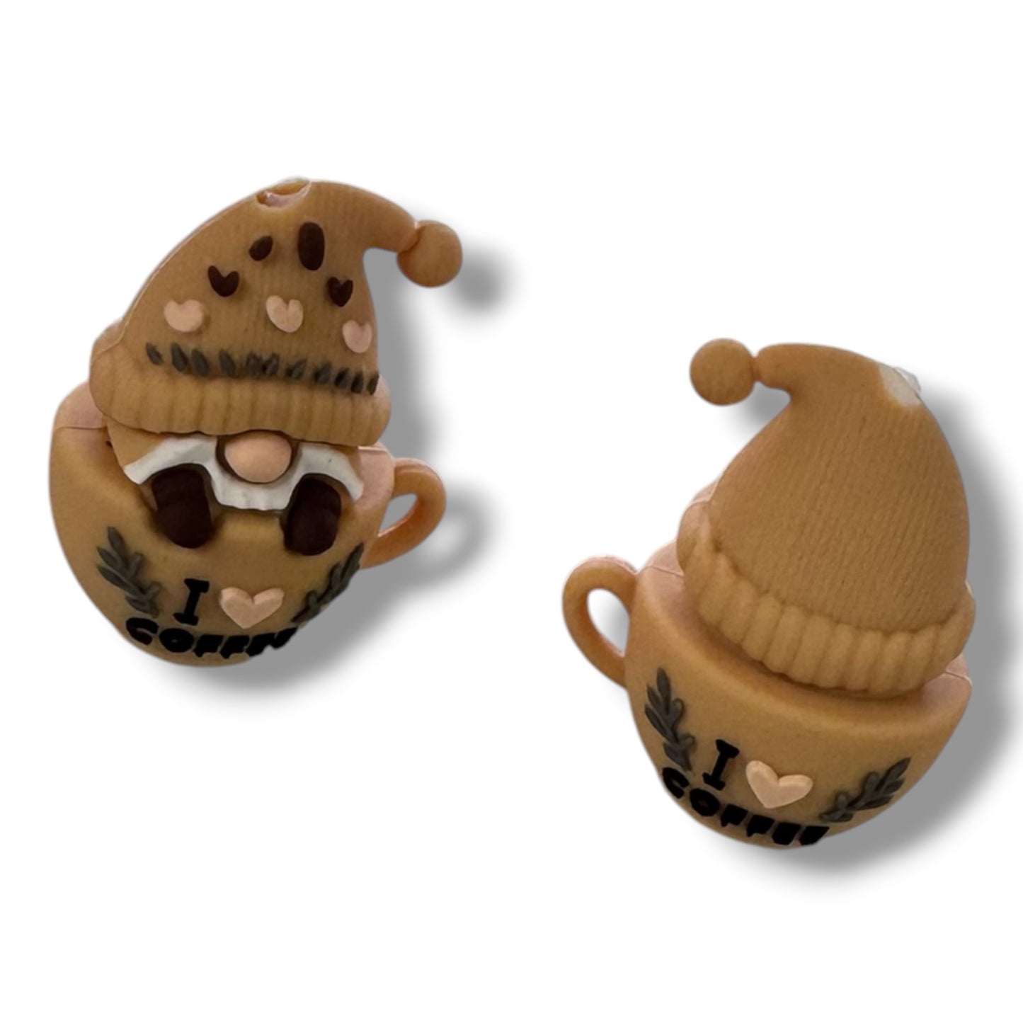 X135- "Gnome 3D" Silicone Focal Bead for DIY Crafts (1 Count)
