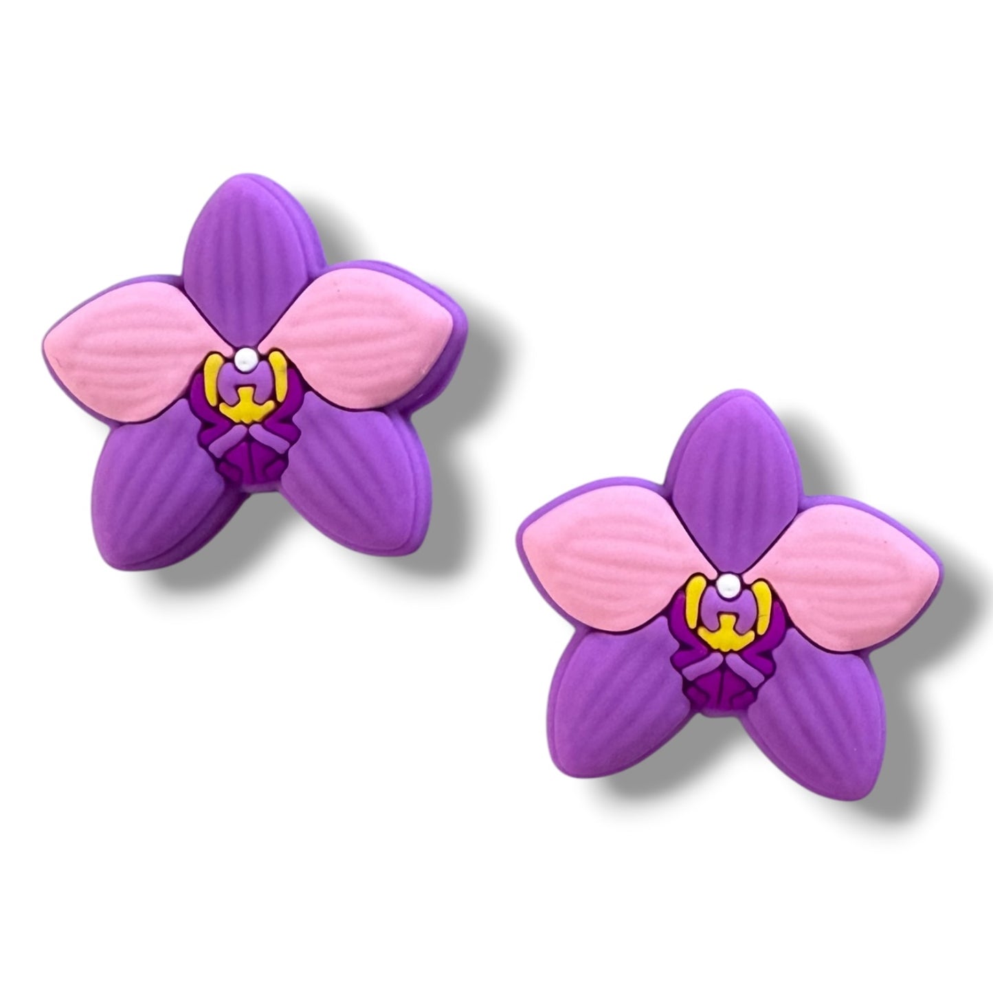 X150- "Purple Flower" Silicone Focal Bead for DIY Crafts (1 Count)