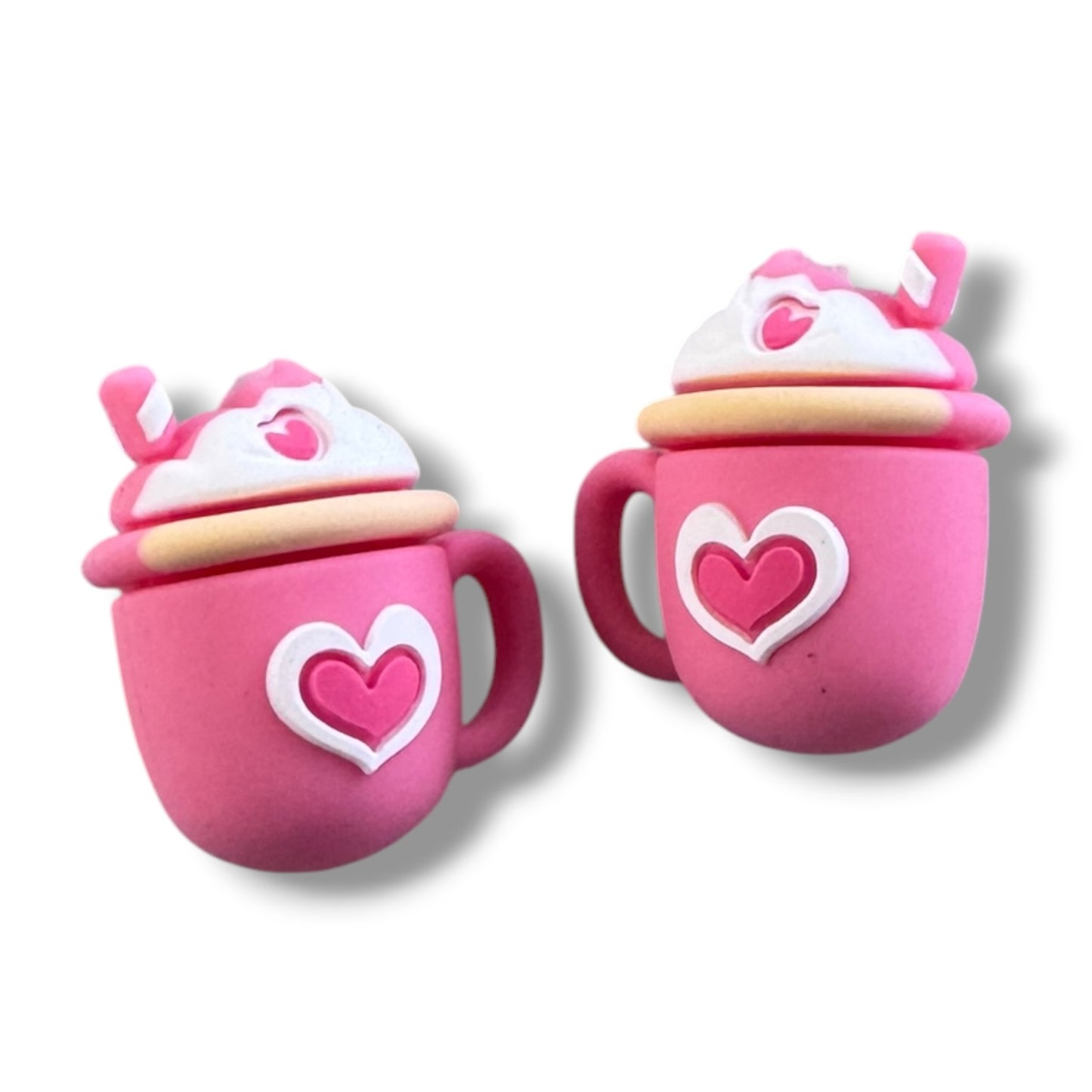 X132- "Heart Mug 3D" Silicone Focal Bead for DIY Crafts (1 Count)