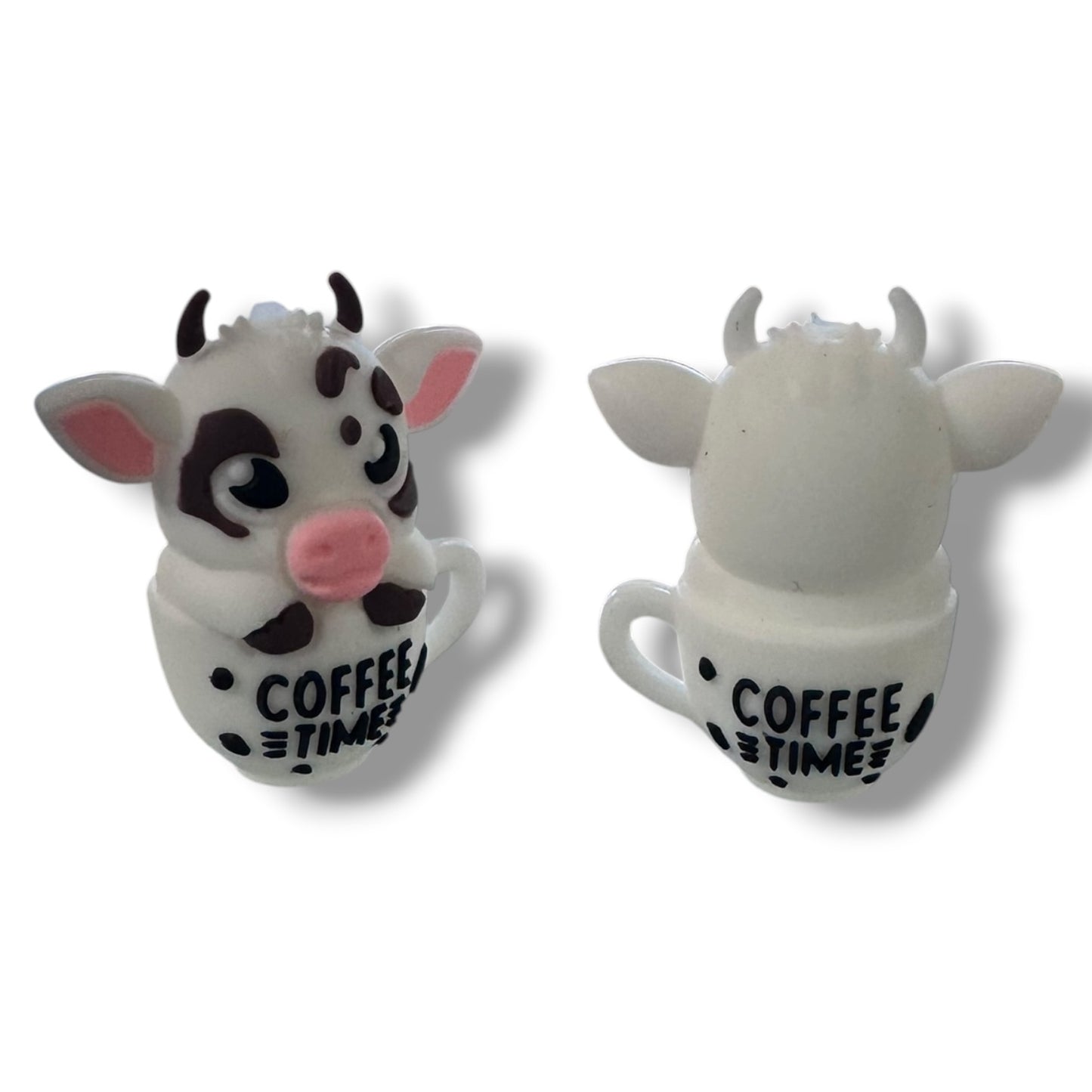 X118- "Cow 3D" Silicone Focal Bead for DIY Crafts (1 Count)