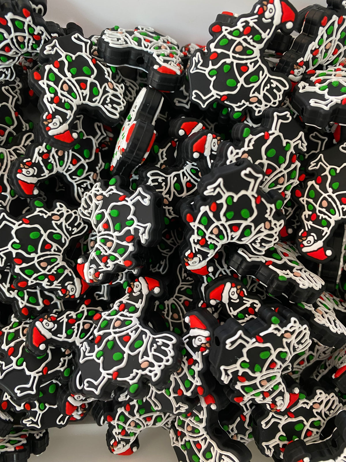 X365 - “Christmas Chicken" Silicone Focal Bead (1 Count)