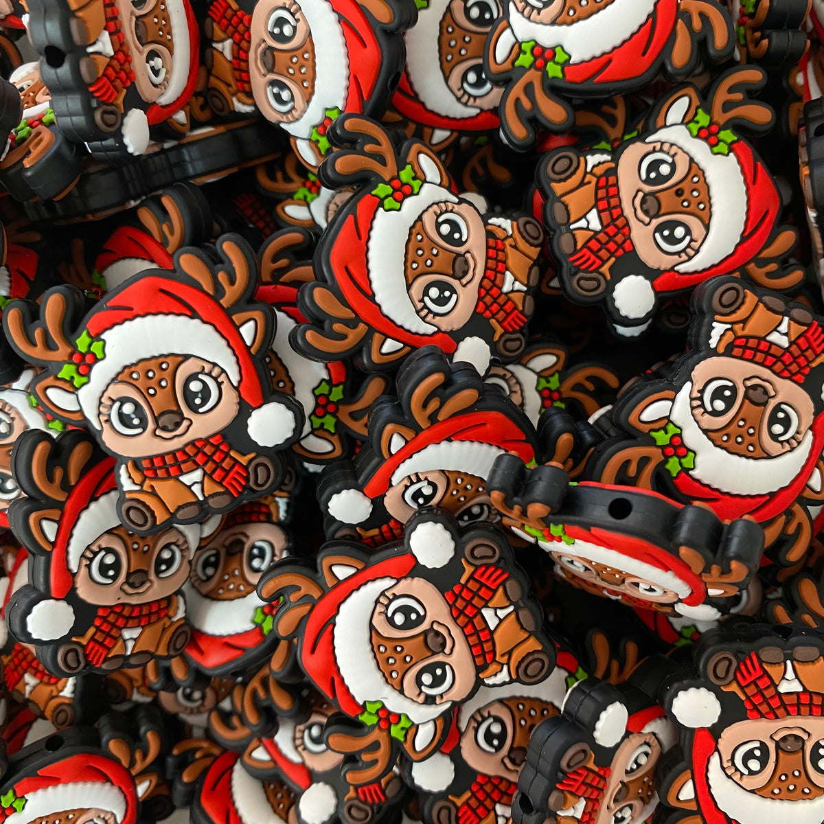 X364 - “Reindeer" Silicone Focal Bead (1 Count)