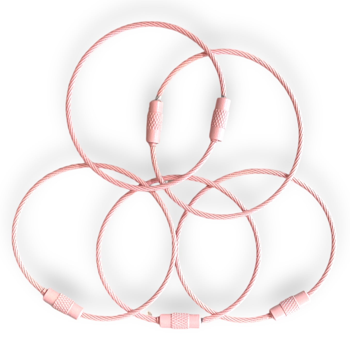 CK-357 - "Light Pink" 150mm x 2mm Stainless Steel Cable ( 1 Count)