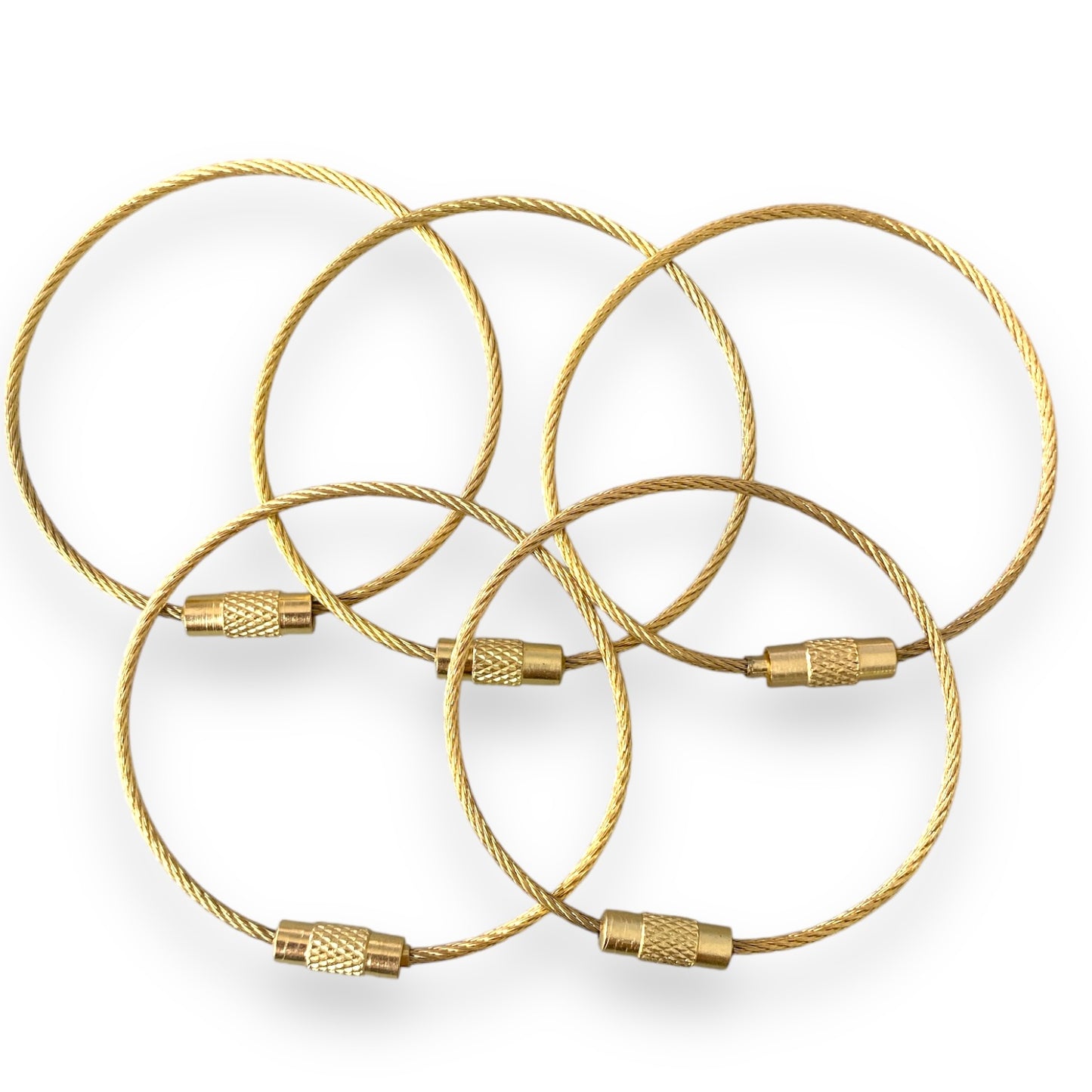 CK-345 - "Gold" 150mm x 2mm Stainless Steel Cable ( 1 Count)