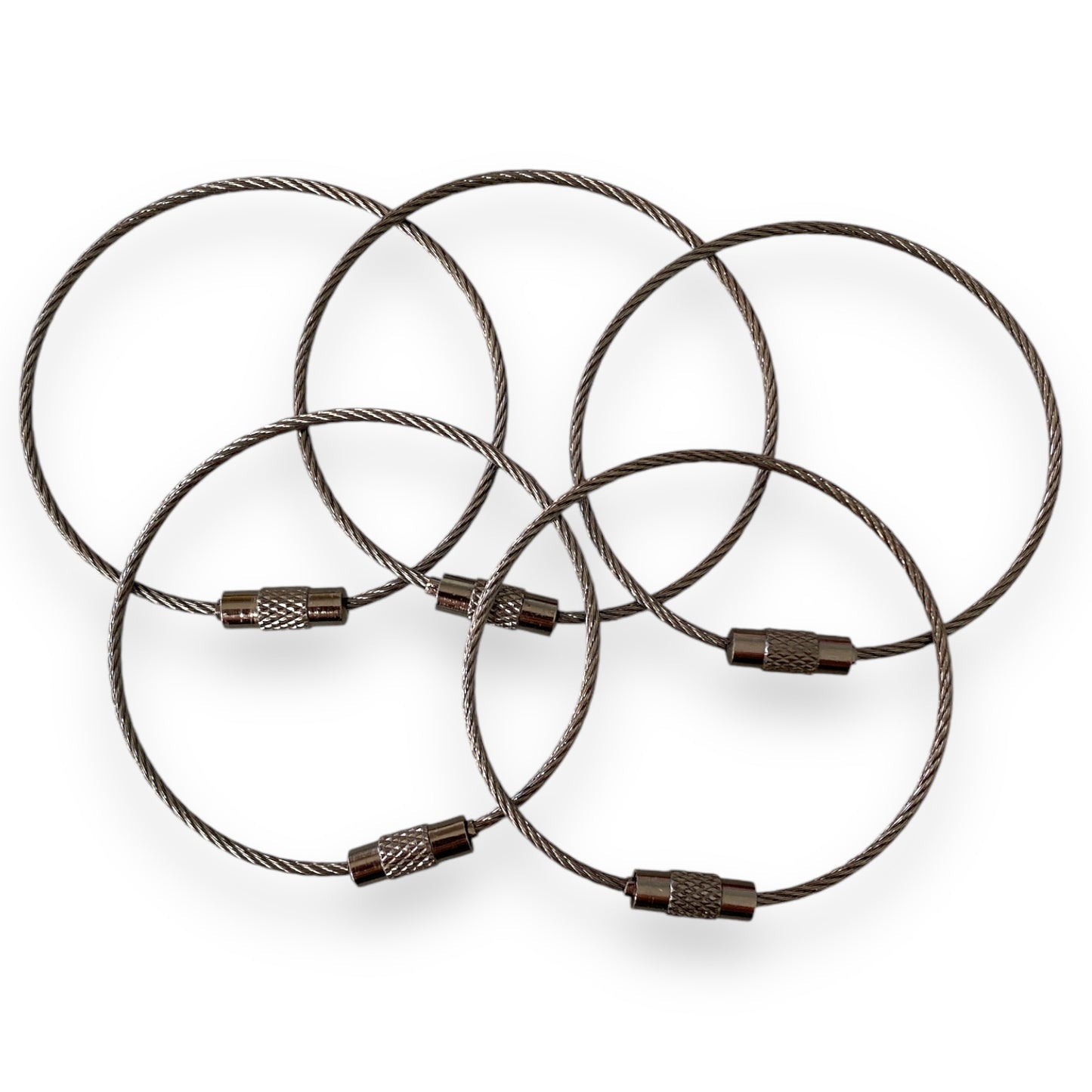 CK-337 - "Gunmetal" 150mm x 2mm Stainless Steel Cable ( 1 Count)