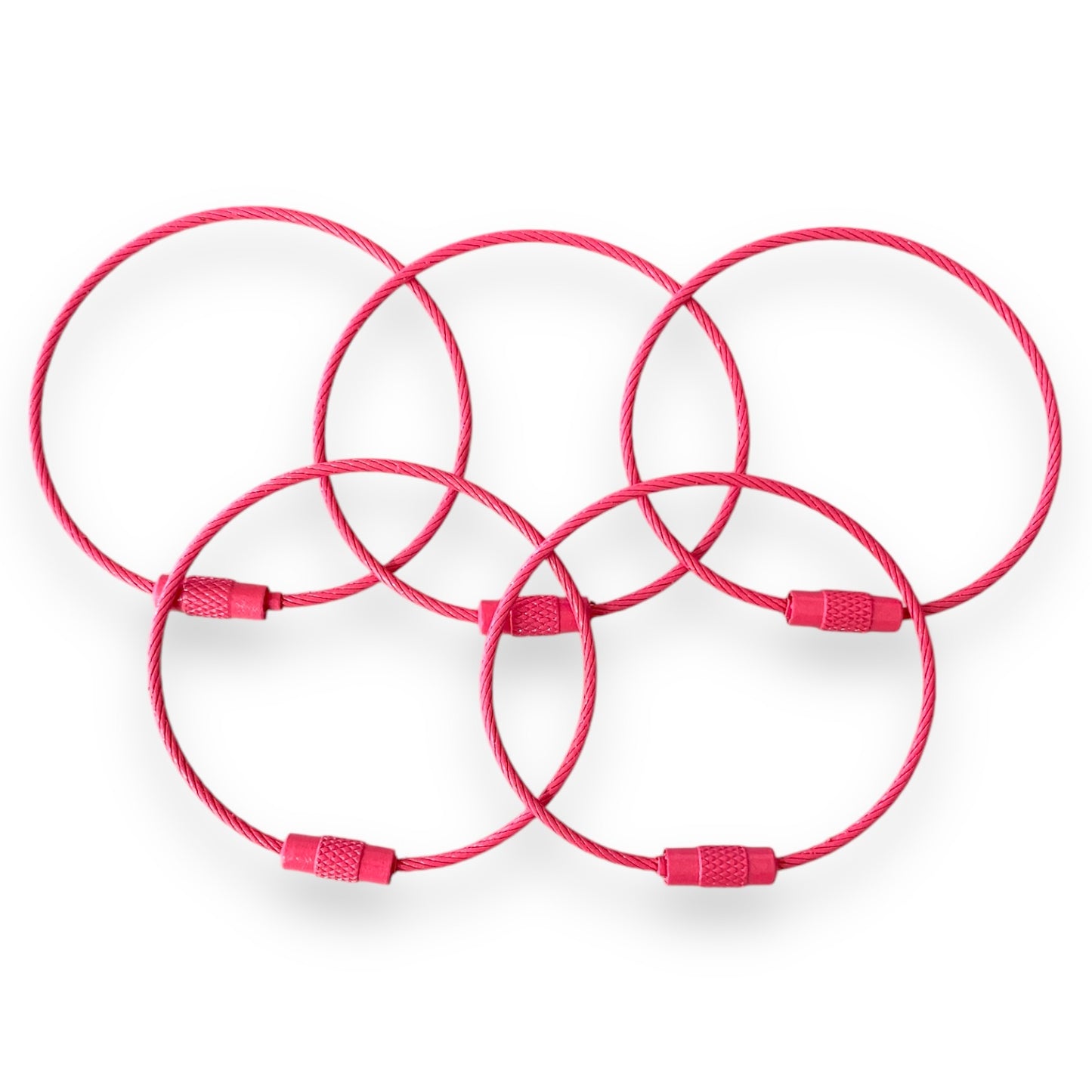 CK-371 - "Dark Pink" 150mm x 2mm Stainless Steel Cable ( 1 Count)