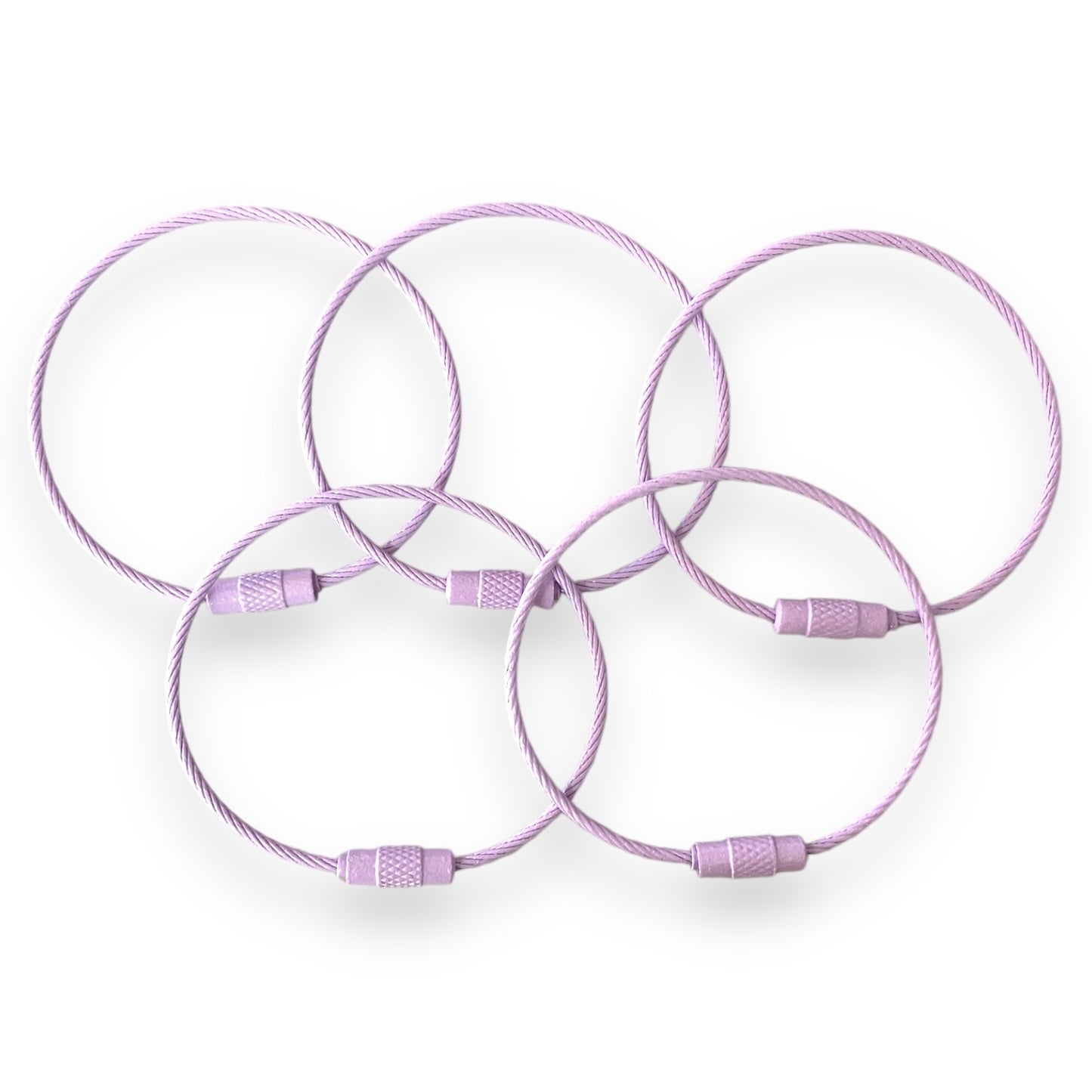 CK-370 - "Light Purple" 150mm x 2mm Stainless Steel Cable ( 1 Count)