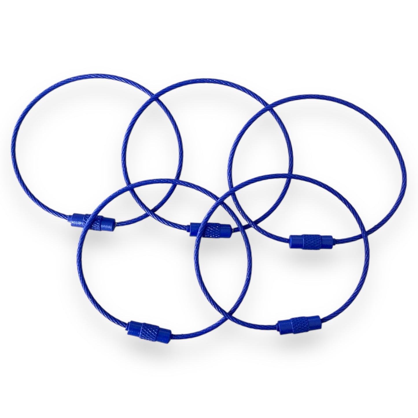 CK-372 - "Royal Blue" 150mm x 2mm Stainless Steel Cable ( 1 Count)