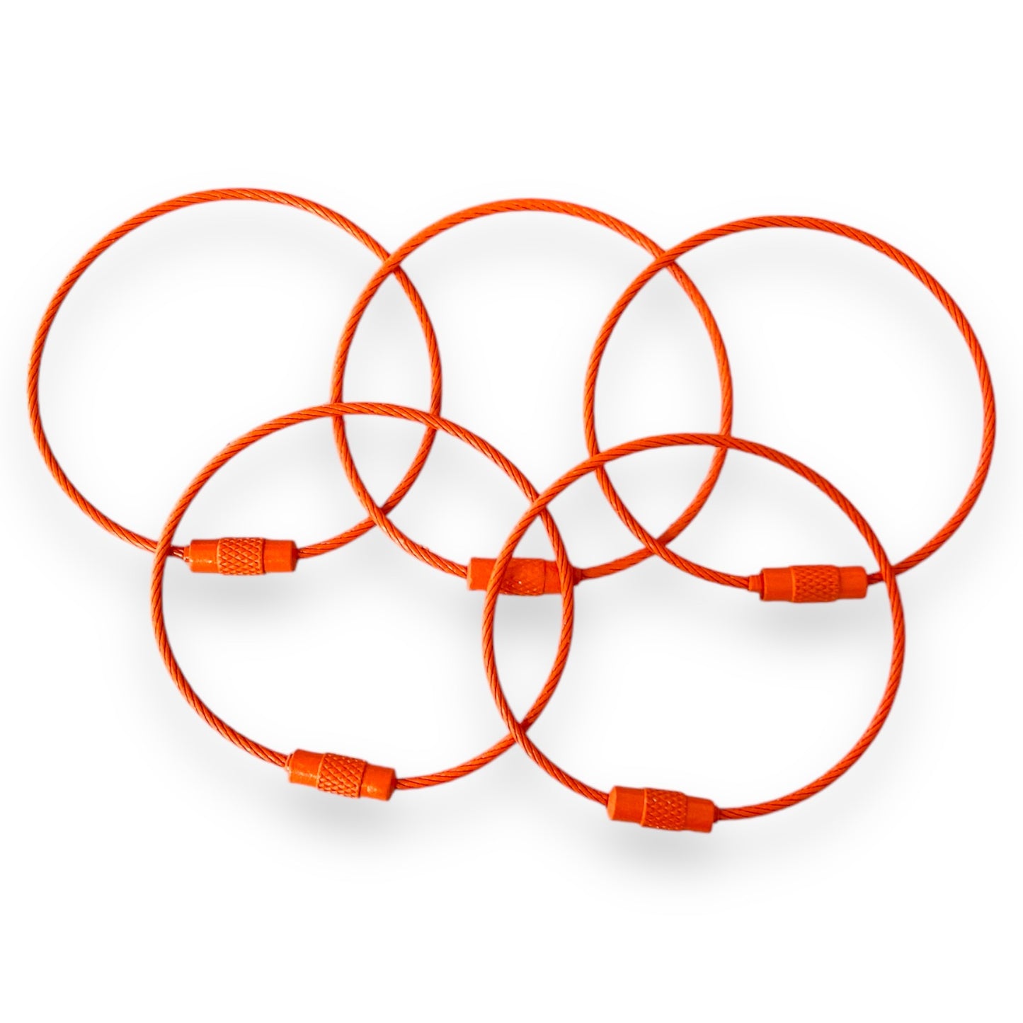 CK-358 - "Orange" 150mm x 2mm Stainless Steel Cable ( 1 Count)