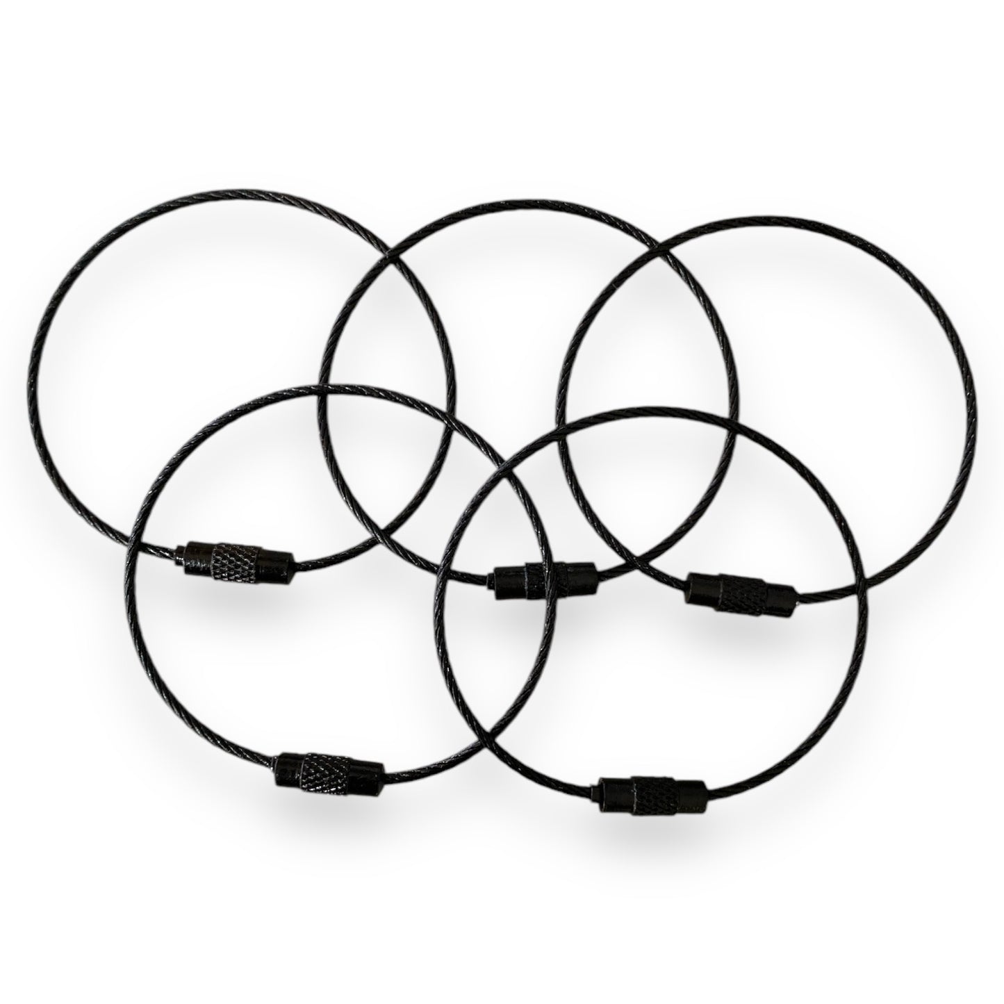 CK-344 - "Black" 150mm x 2mm Stainless Steel Cable ( 1 Count)