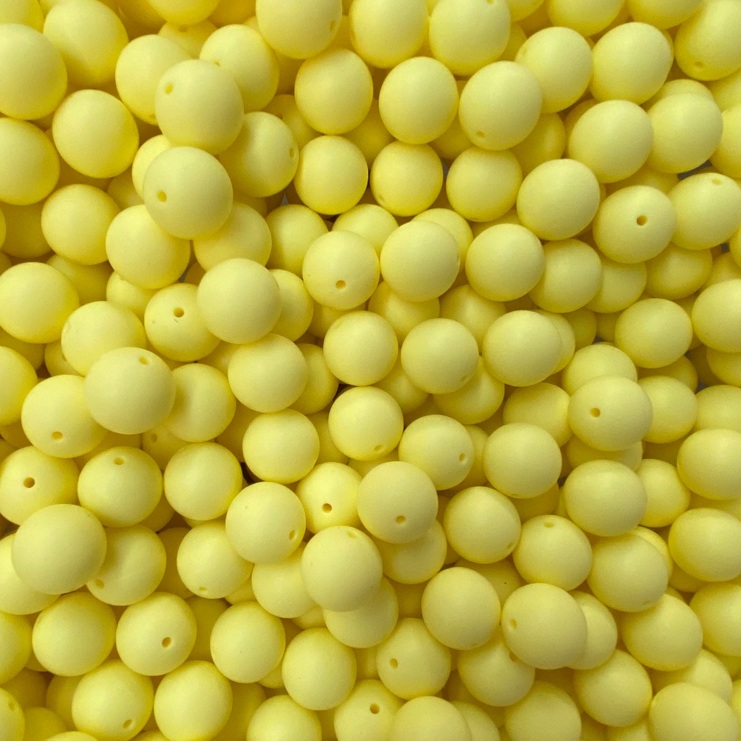 24 / 15mm - Light Yellow Silicone Bead
