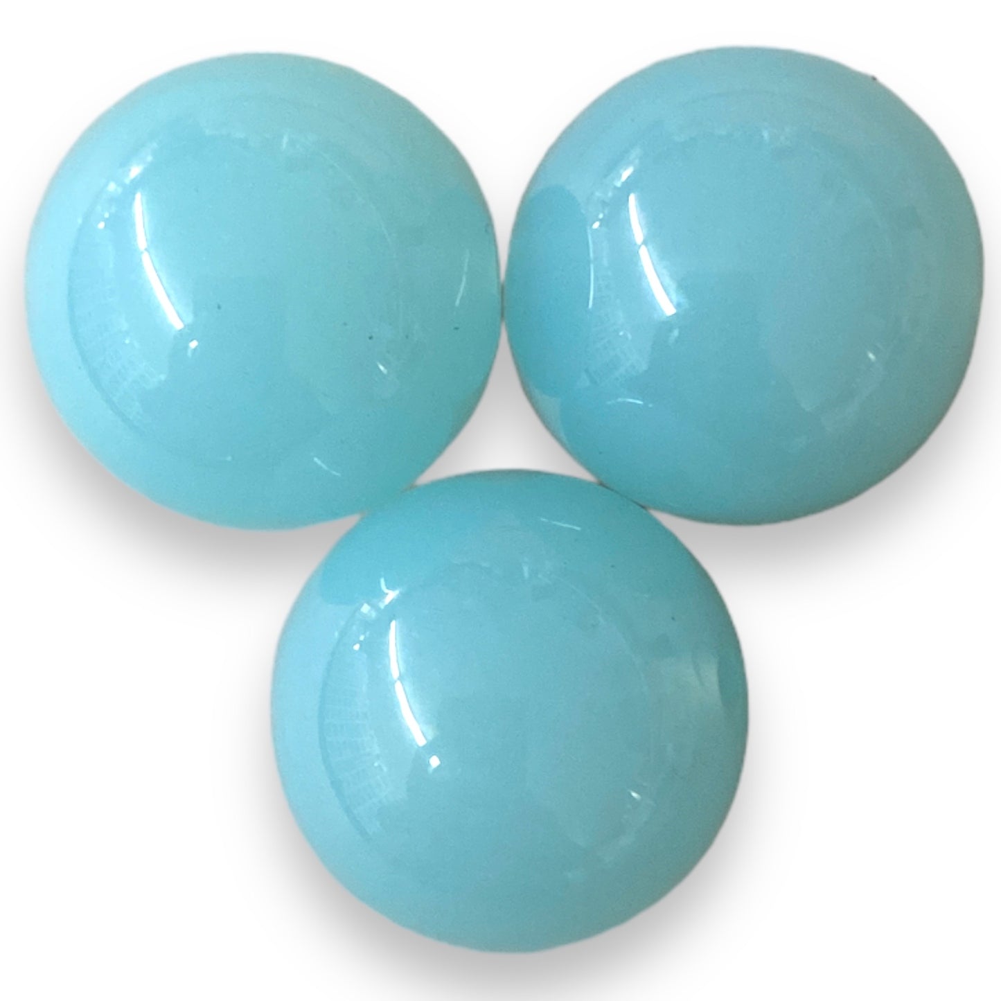 W446- 20mm Light Blue Jelly Acrylic Beads (1 Count)