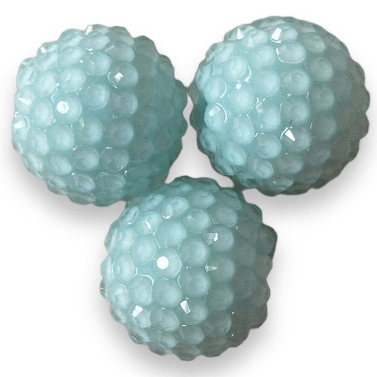 #1173 - 20mm Light Blue Jelly Rhinestone Beads (1 Count)