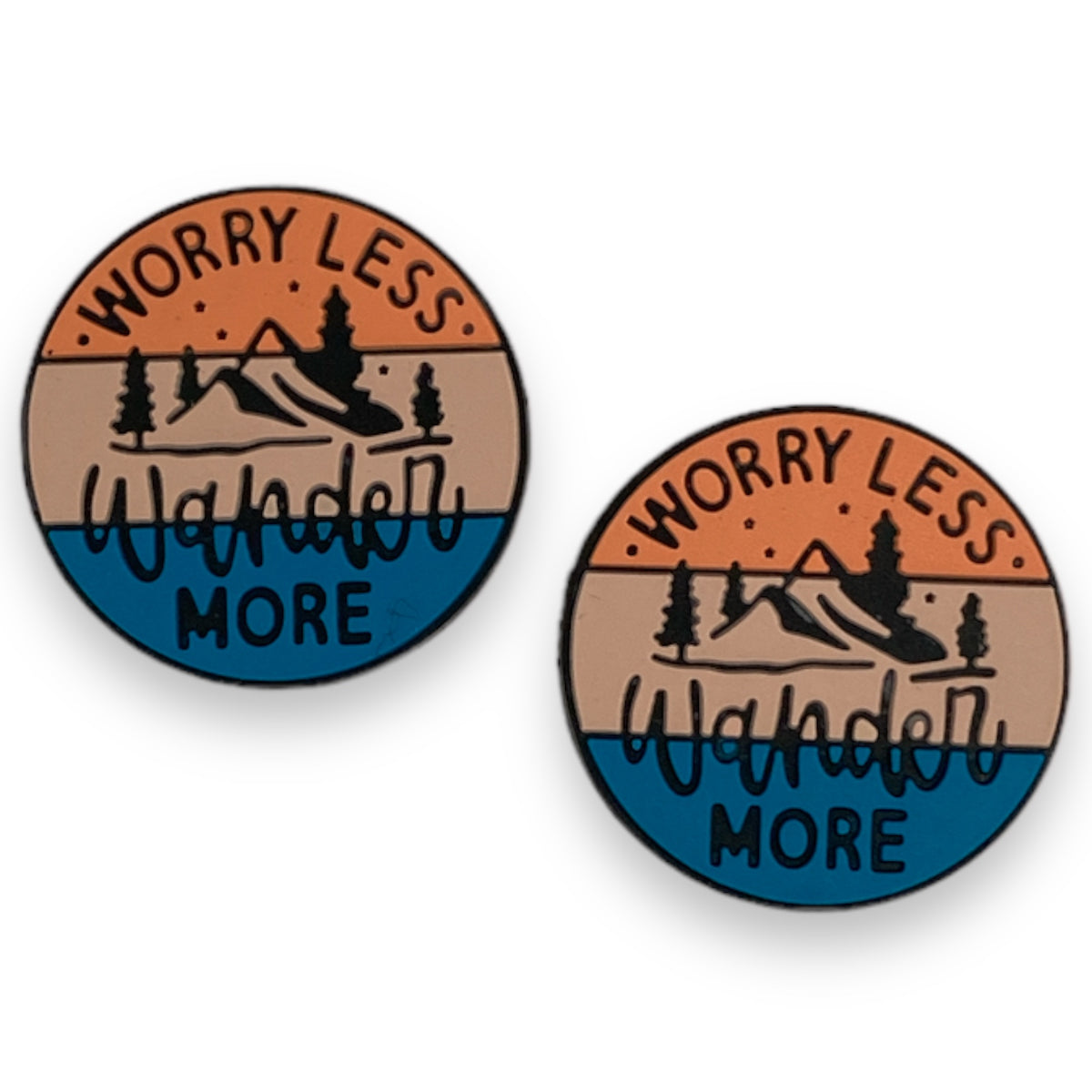 X420- "Worry Less" Focal Bead (1 Count) Silicone