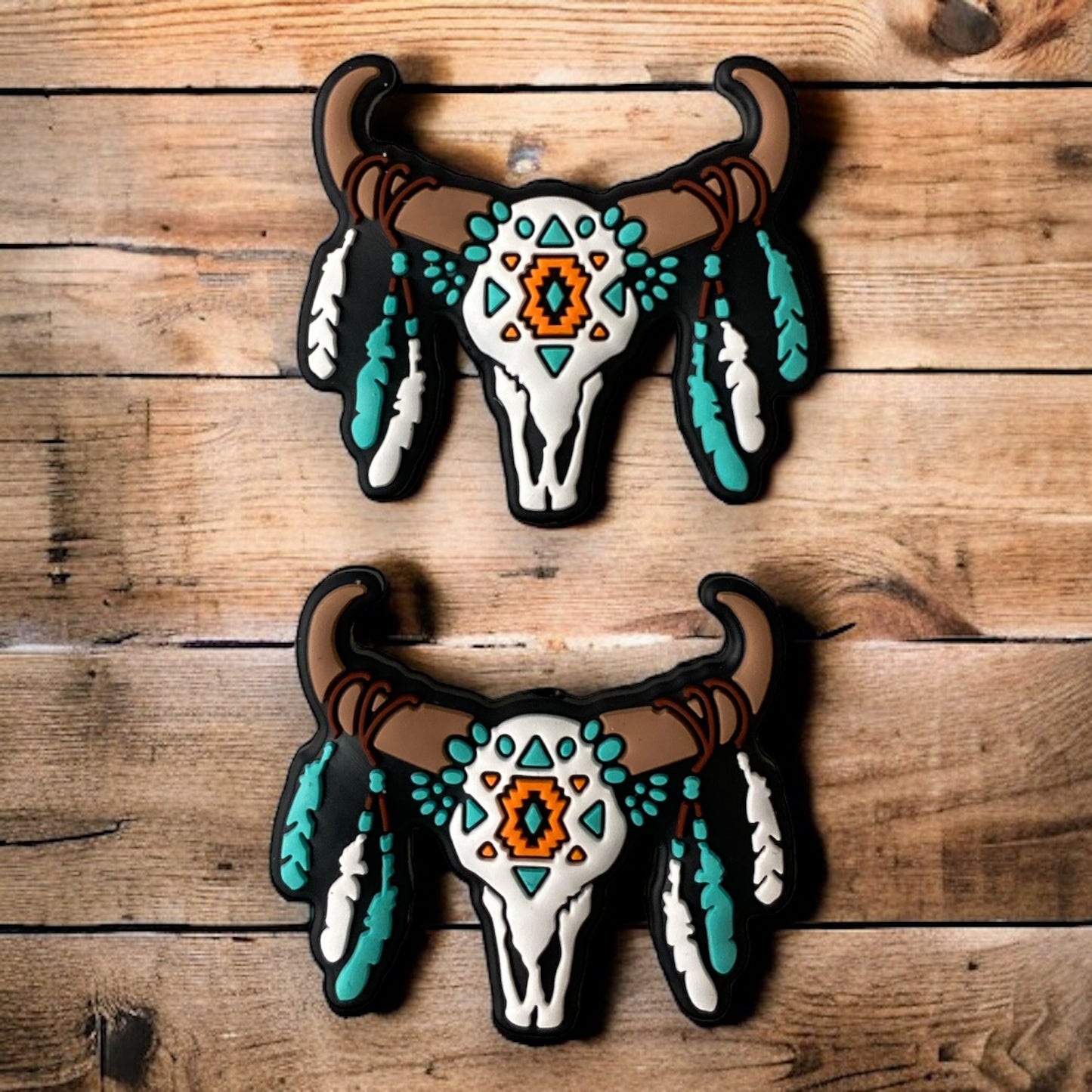 X478 - “Western Longhorn” Silicone (1 Count) Focal Bead