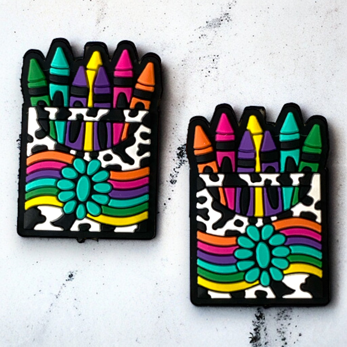 X358 - “Western Crayons” Silicone (1 Count) Focal Bead