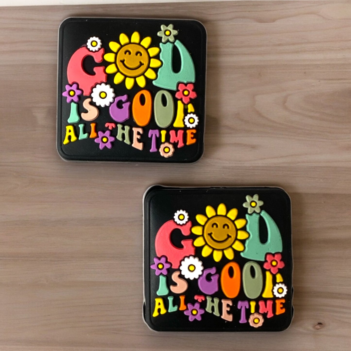 X128- "God Is Good All The TIme" Silicone Focal Bead (1 Count)