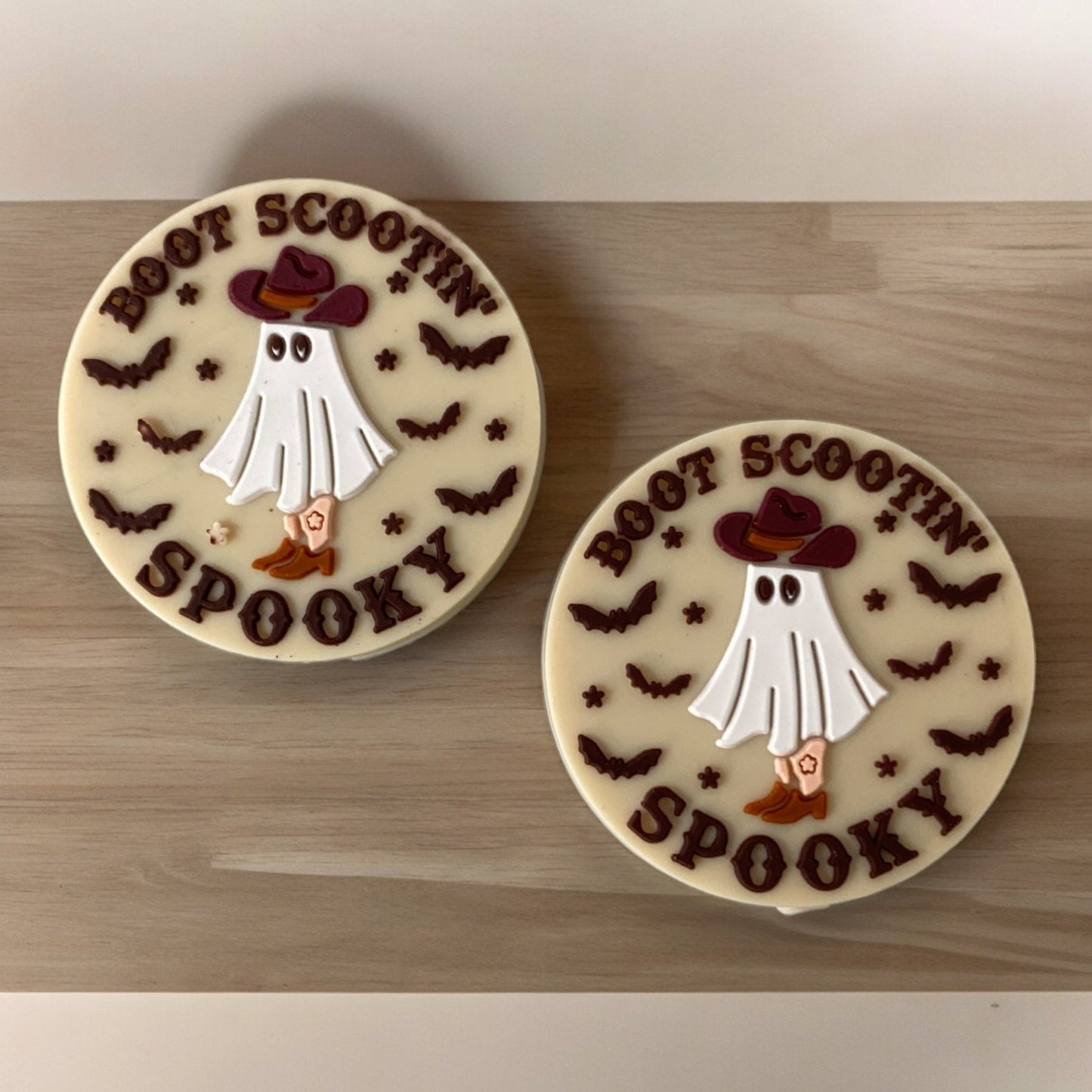 h921- "Boot Scootin' Spooky" Silicone Focal Bead (1 Count)