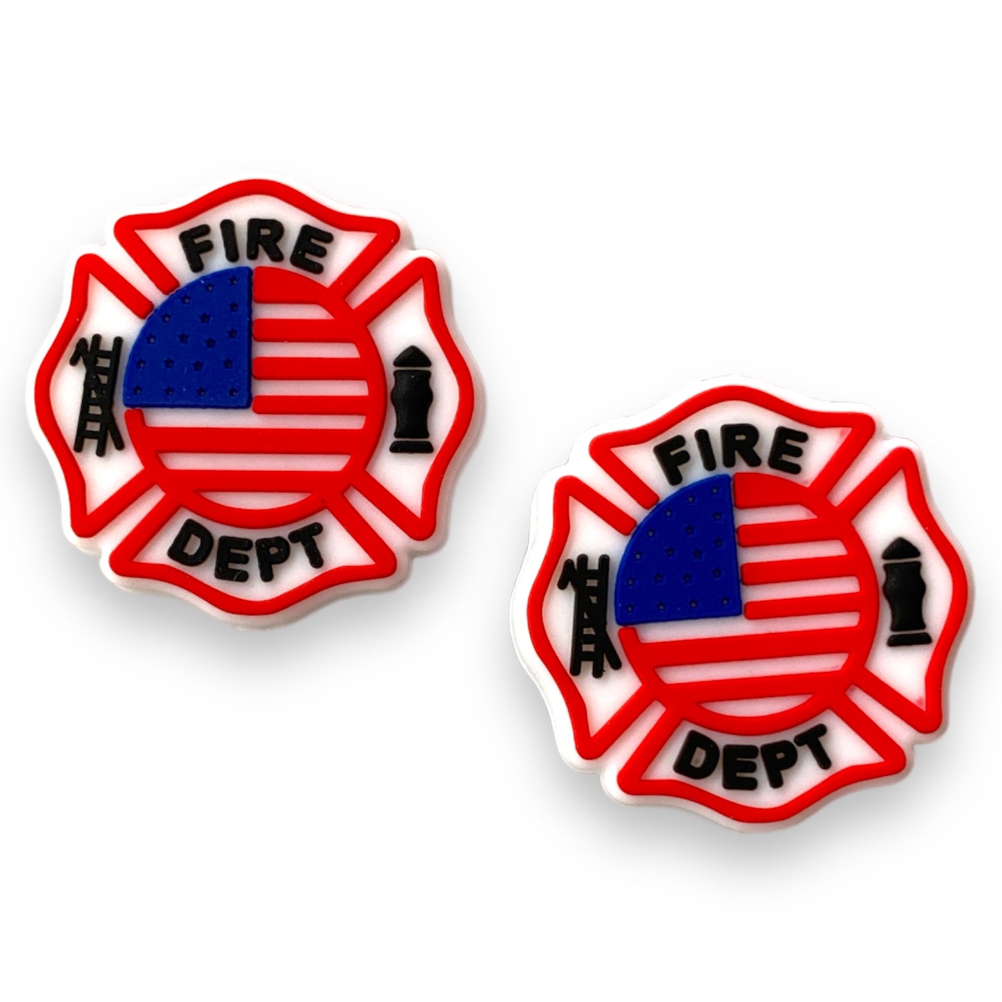 T150- Fire Department Focal (1 Count) Bead Silicone