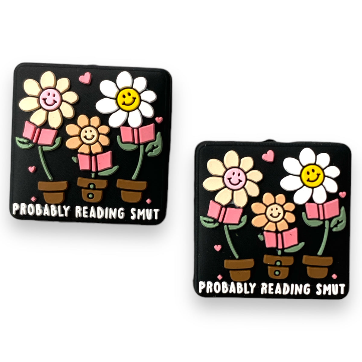 h971 - Probably Reading Smut Focal (1 Count) Bead Silicone