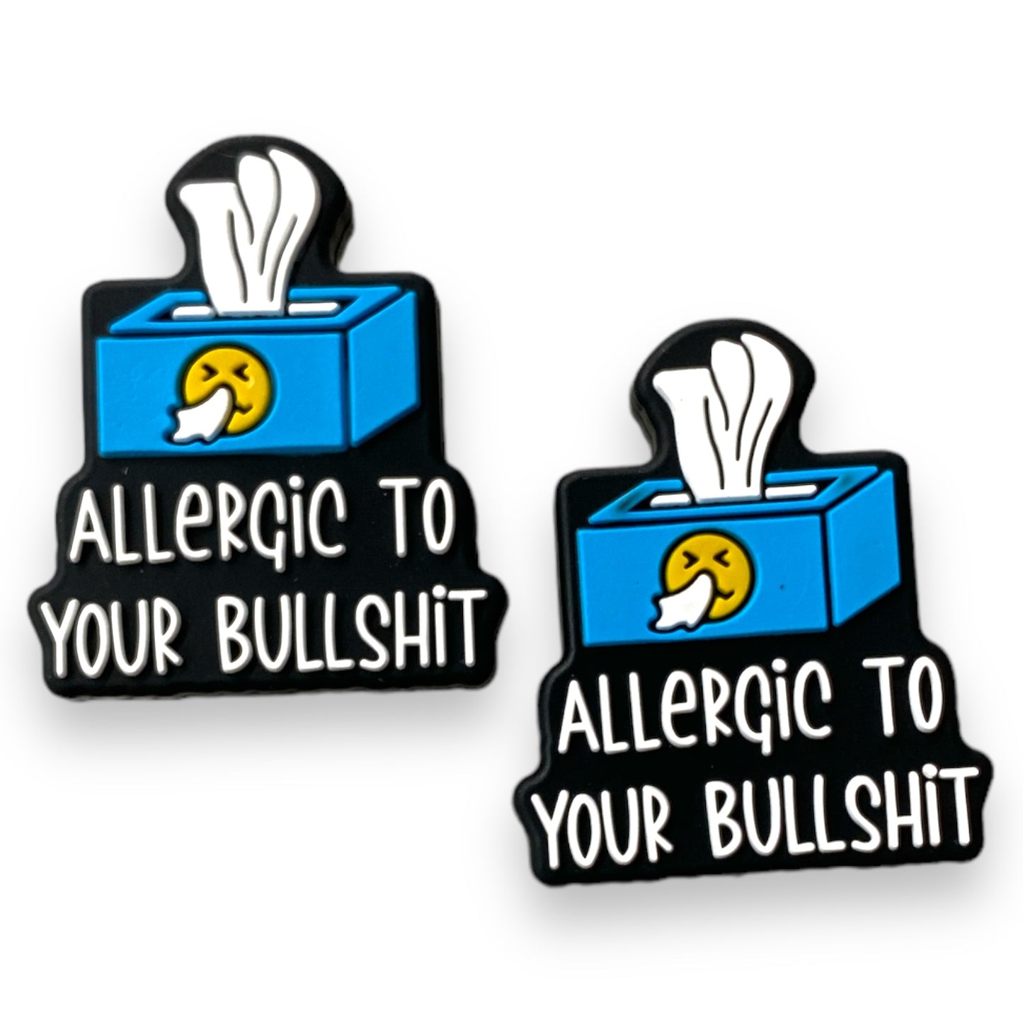 h1072- Allergic To Your Bullsh*t Focal (1 Count) Bead Silicone