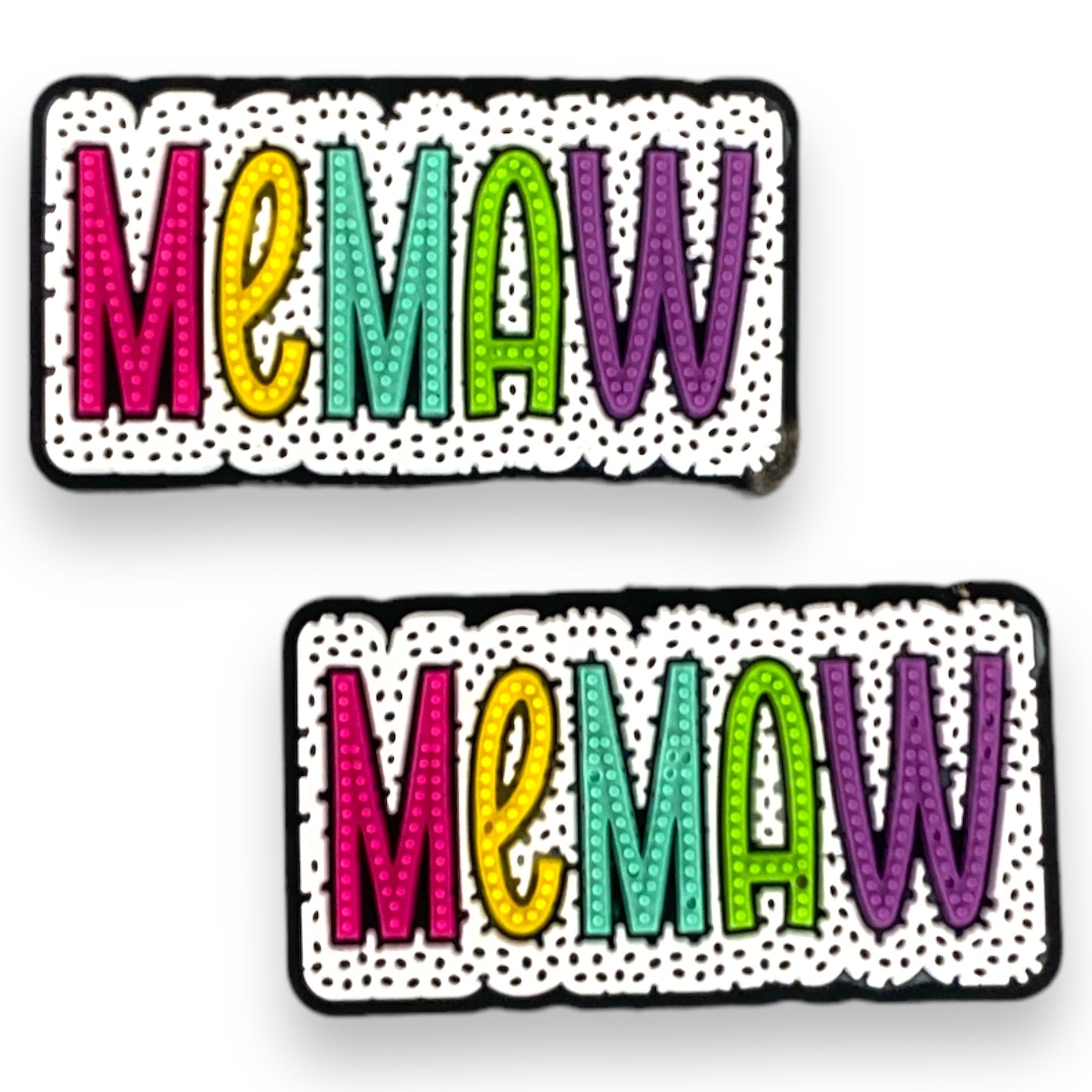 e661- Memaw Silicone Focal Bead (1 Count)
