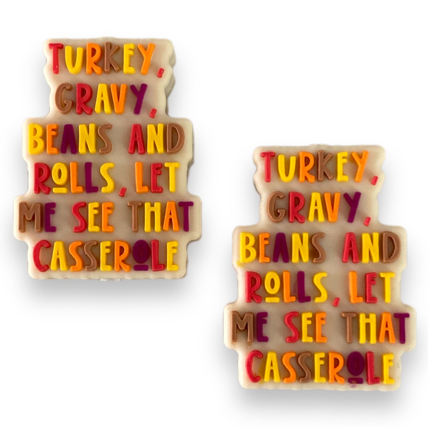 h998- ...Let Me See That Casserole... Silicone Focal Bead (1 Count)