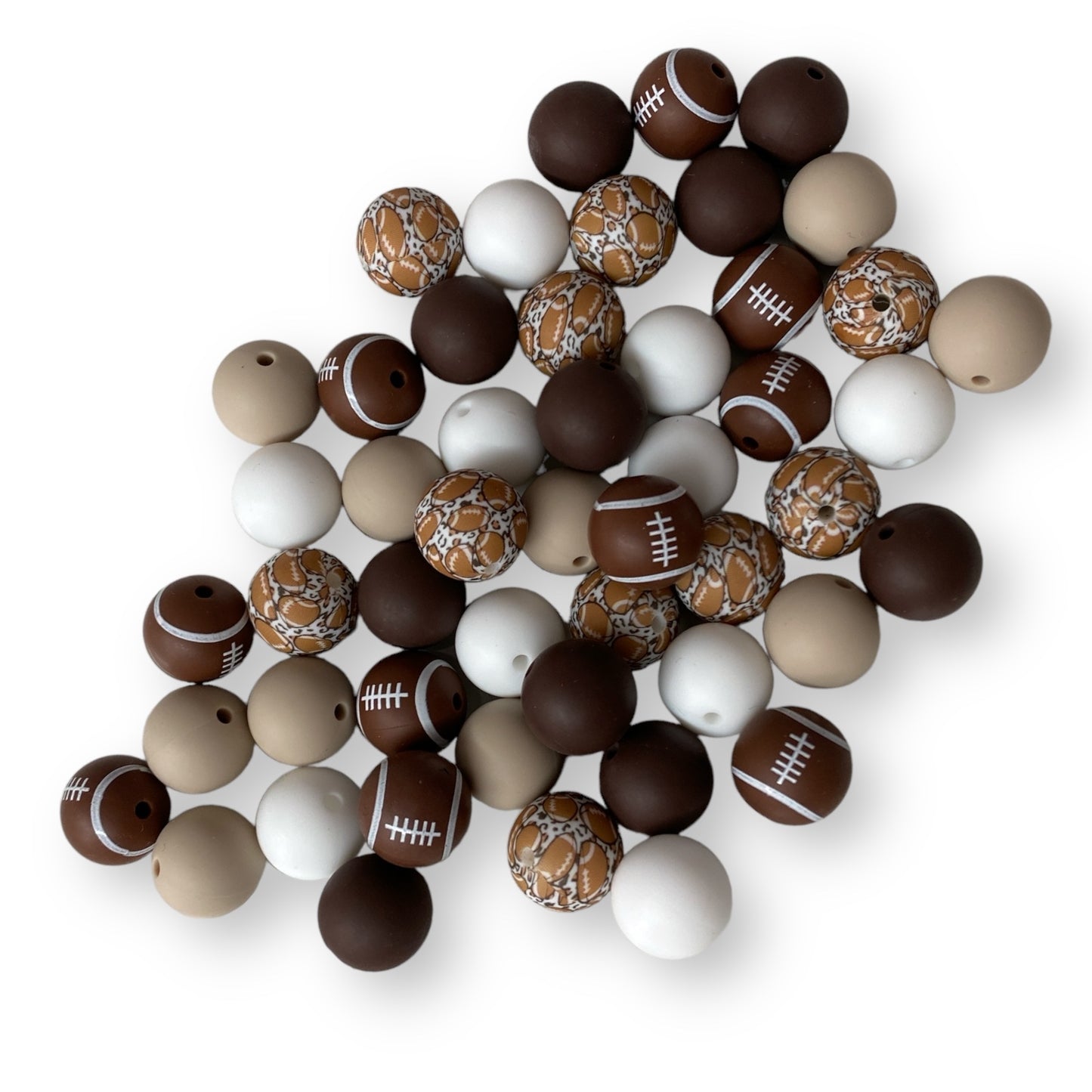 CK- 181 - 15mm "Homegame" 50 Count Mixed Pack Silicone Beads