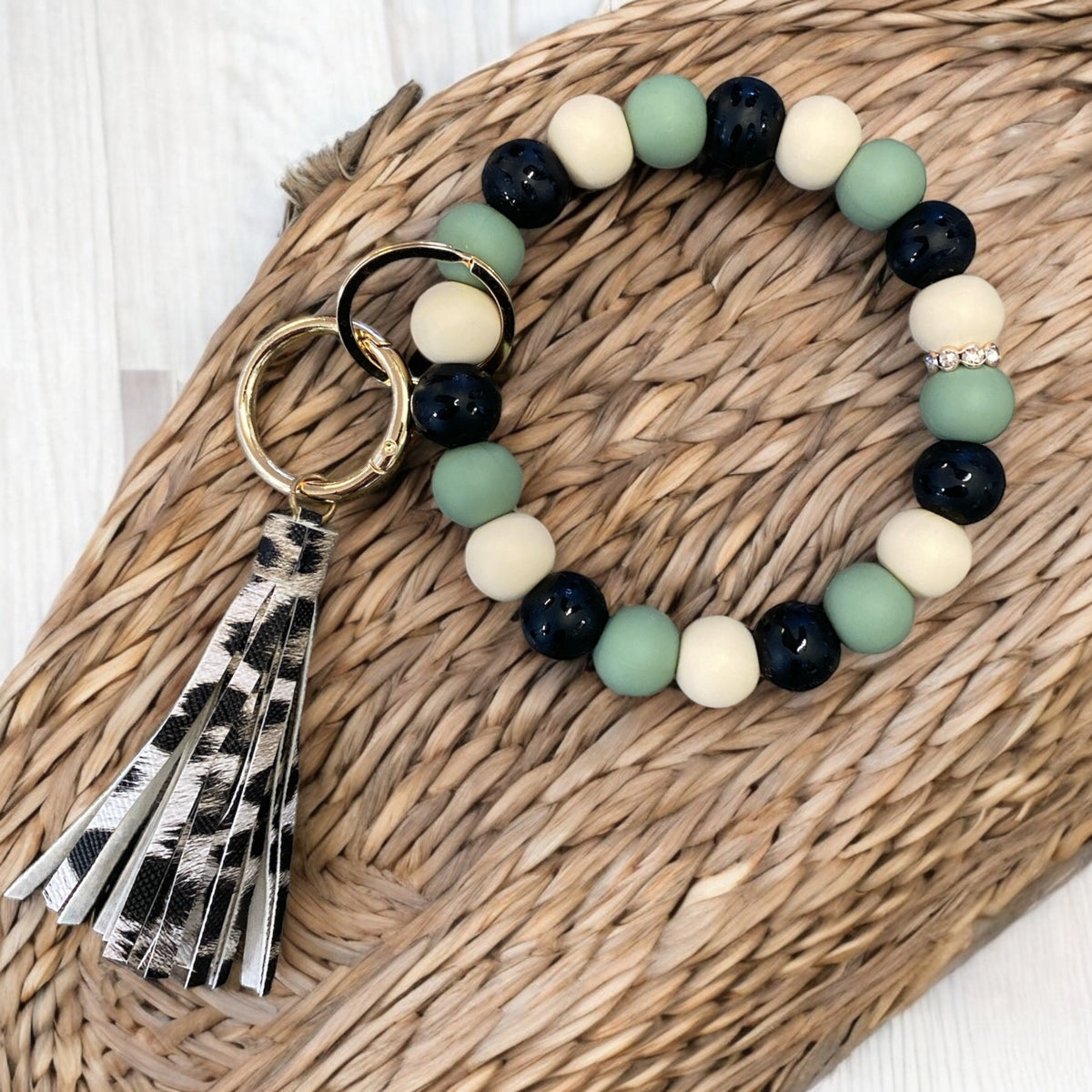 CK- 46- "Leopard Tassel" Wristlet Kit