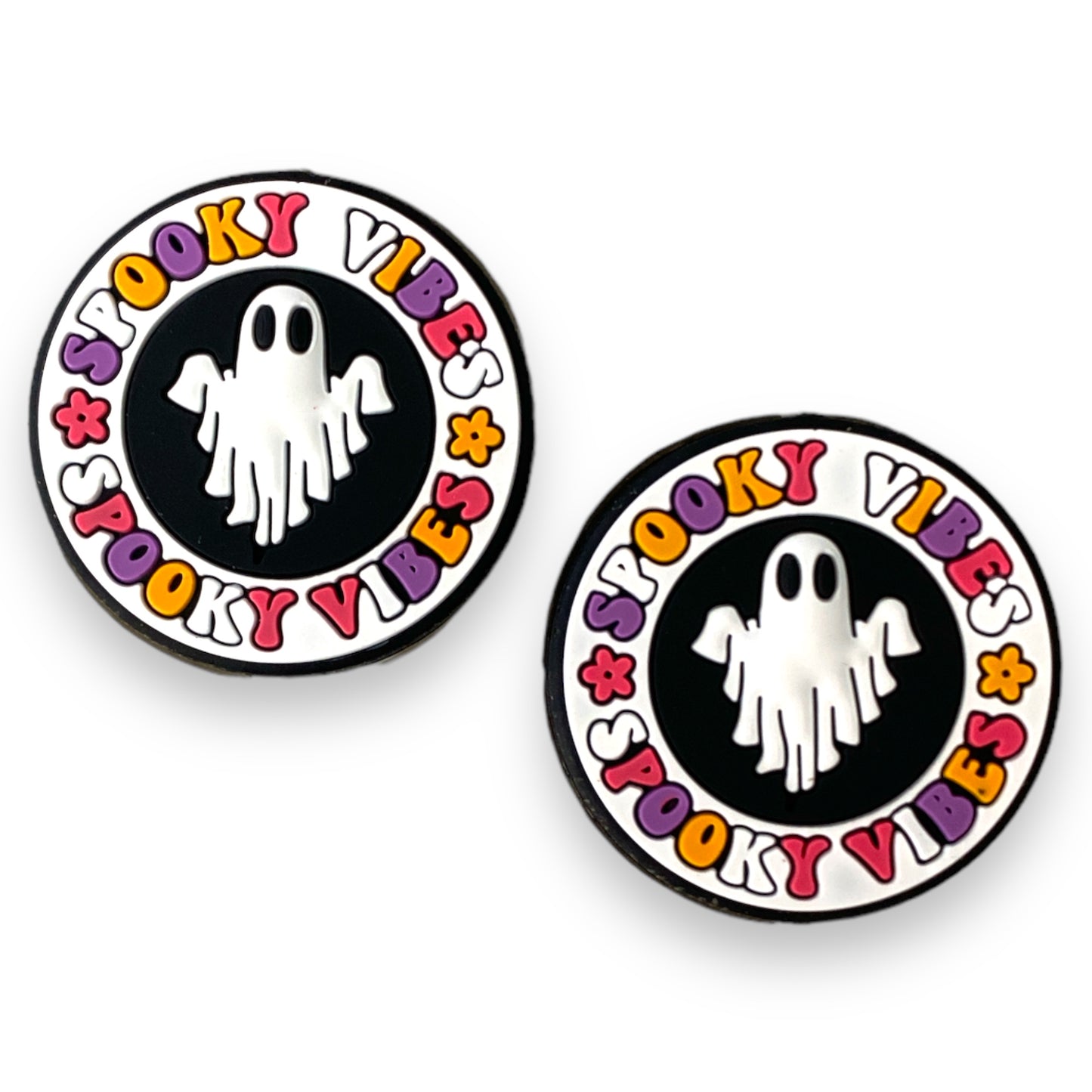 h996- "Spooky Vibes (Round)” Silicone (1 Count) Focal Bead