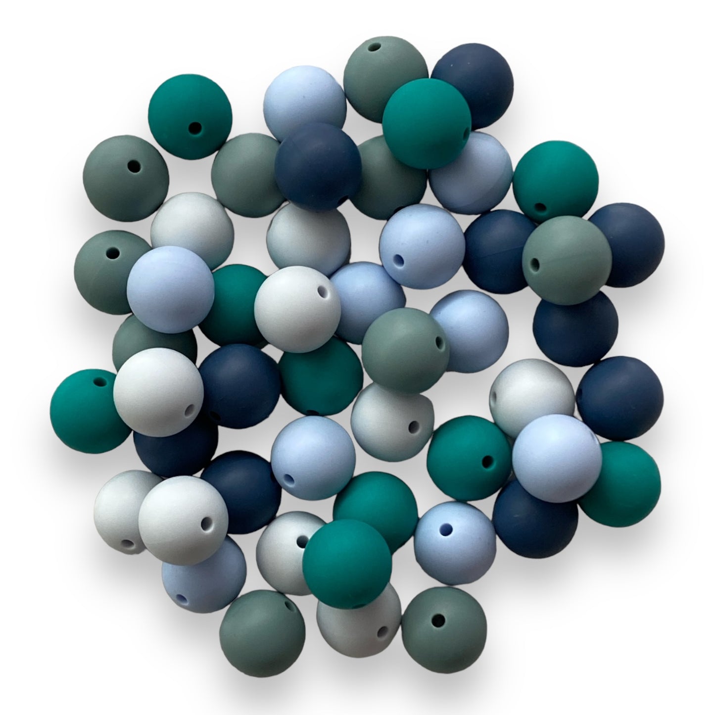 "By The Lake" - 15mm Silicone 50 Count Bead Pack – Ideal for Beadable Pens & Keychains