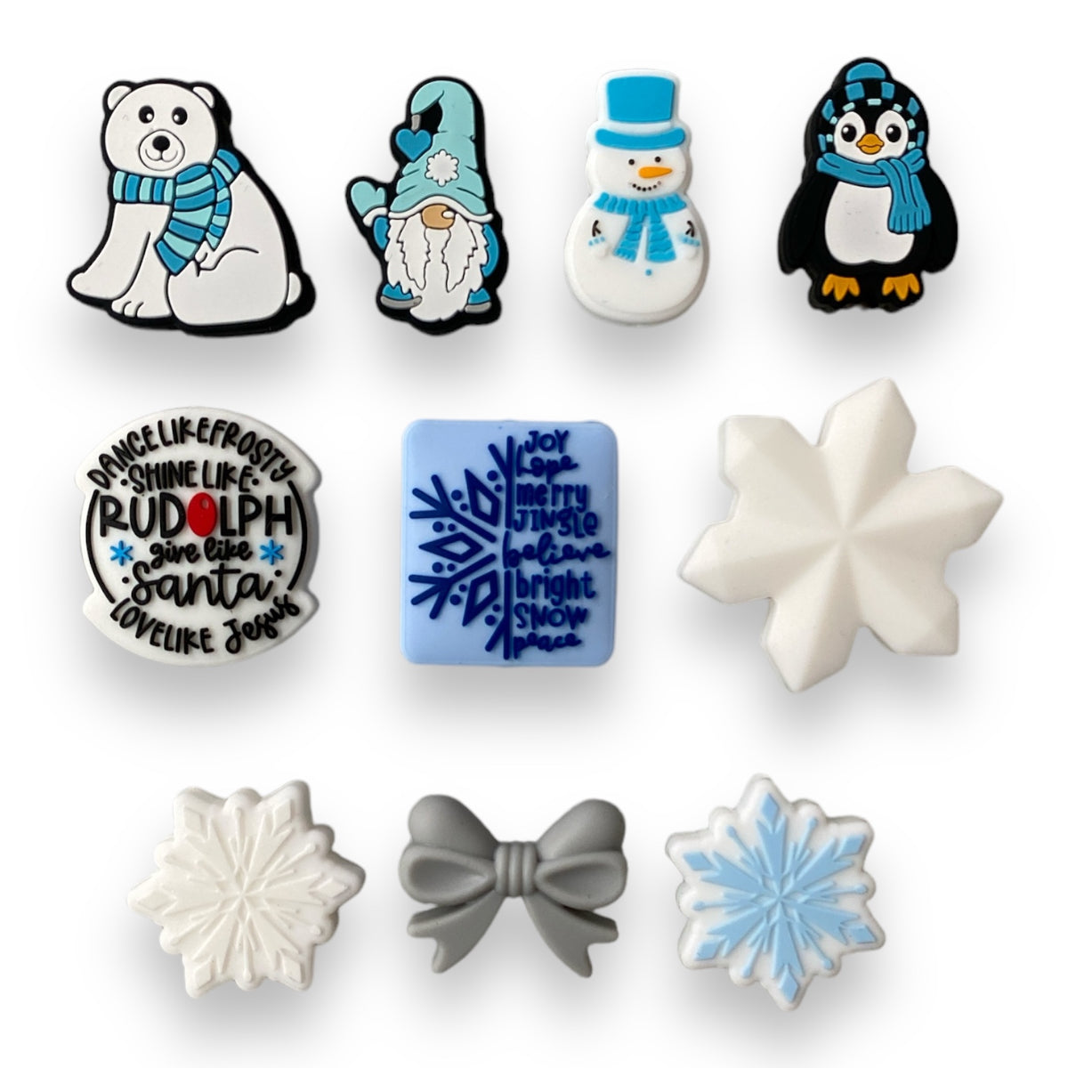 CK-179 - 15mm "Winter Vibes" Silicone 10 Ct Focal Pack