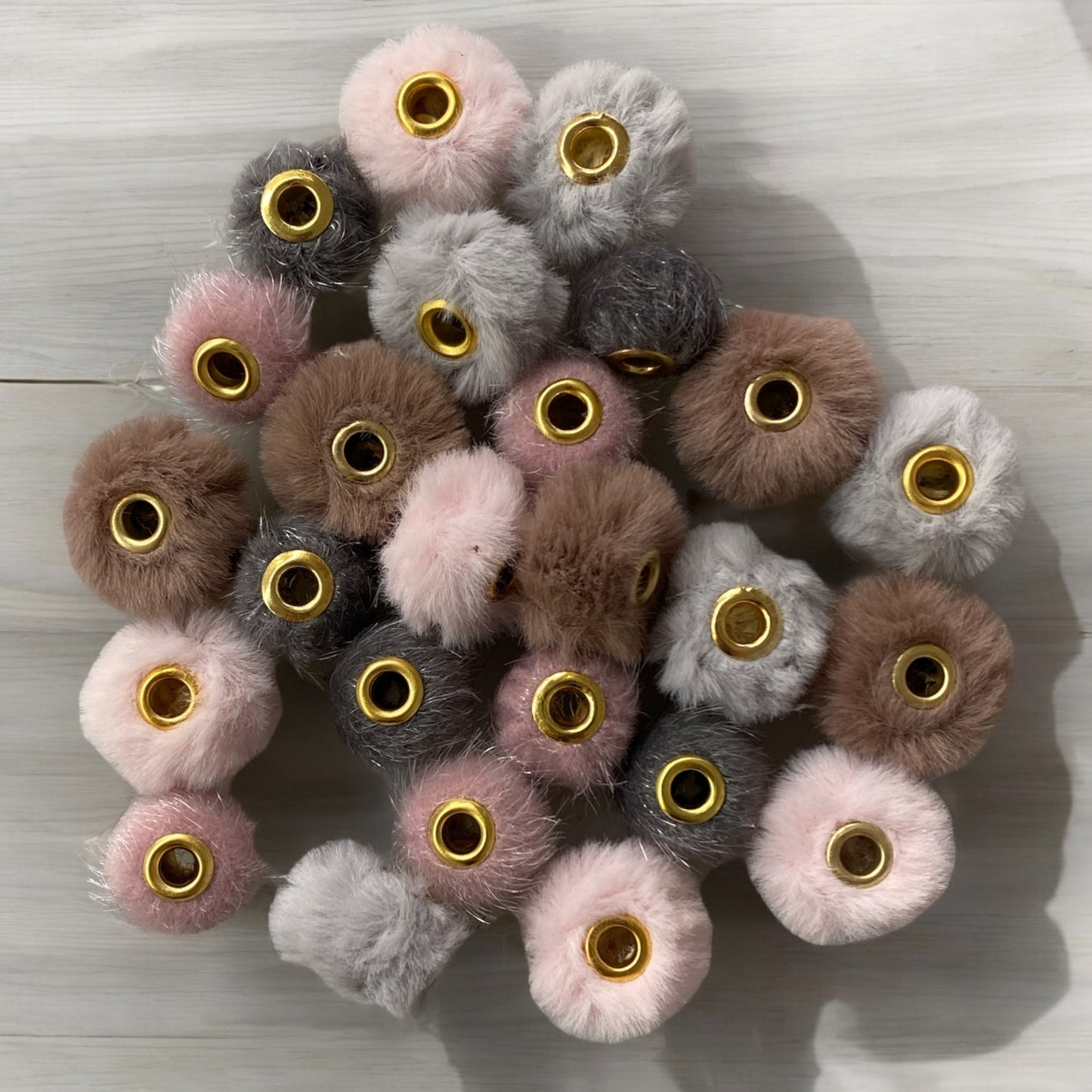 CK-106- 15mm "Boho Fuzzy Spacer" 25 Ct Pack