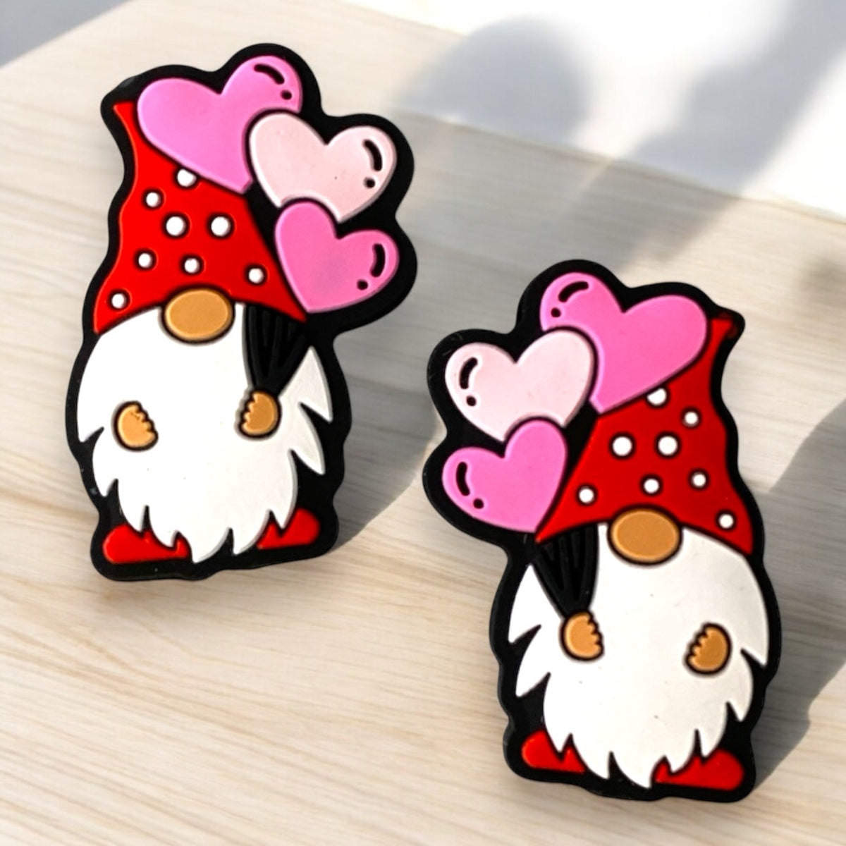 h835- “Red Gnome” Silicone Focal Bead (1 Count)