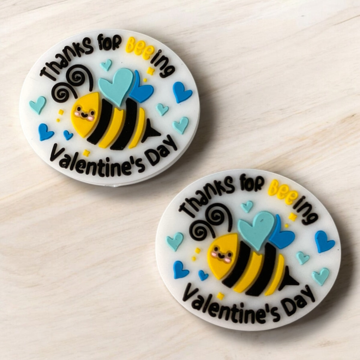 X74- “Thanks For Being” Silicone Focal Bead (1 Count)