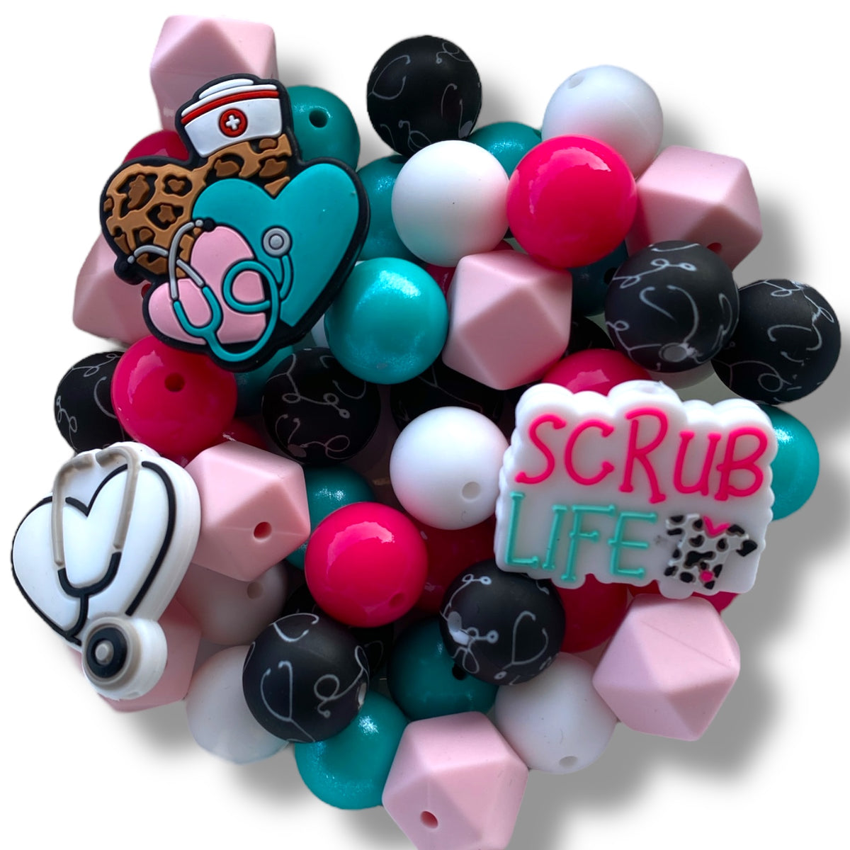 CK - 7- 15mm "Medical" 53 Count Silicone Bead Pack