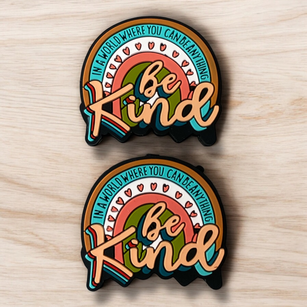 e646 - "Be Kind” Silicone Focal Bead (1 Count)