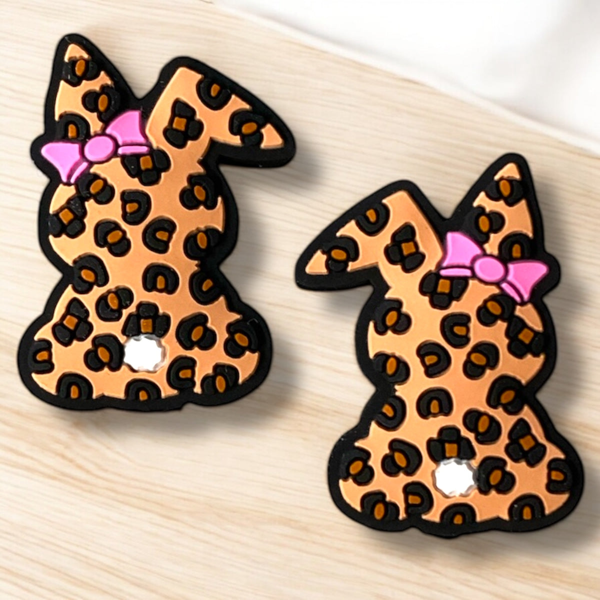 X79- "Brown Bunny" Silicone Focal Bead (1 Count)