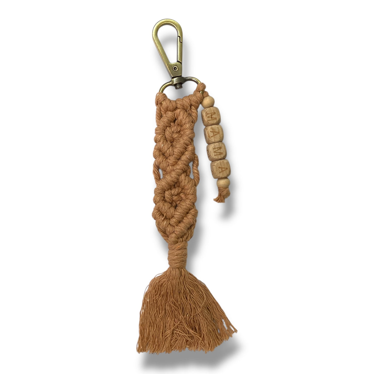 A5 - Mama Macrame Wood Keychain (1 Count)