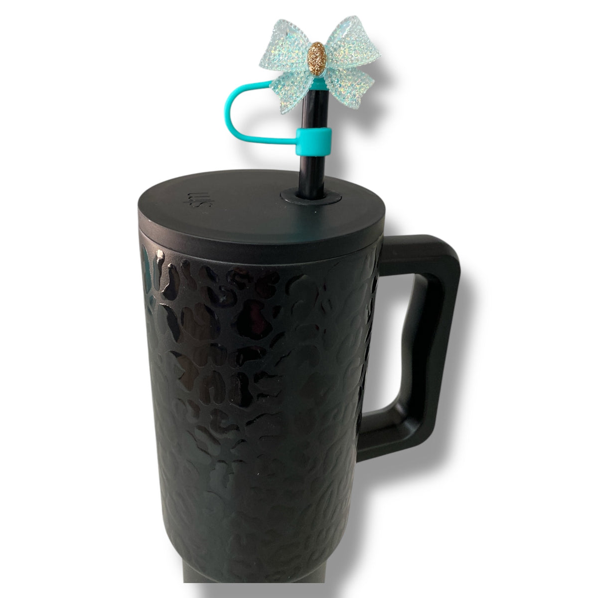 CK-323 - 10mm Tiffany Shimmer Bow Straw Topper Dust Cover