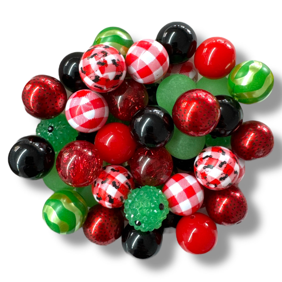 CK- 72 - ๐ Watermelon Picnic โ 50 Count Acrylic Bead Pack ๐
