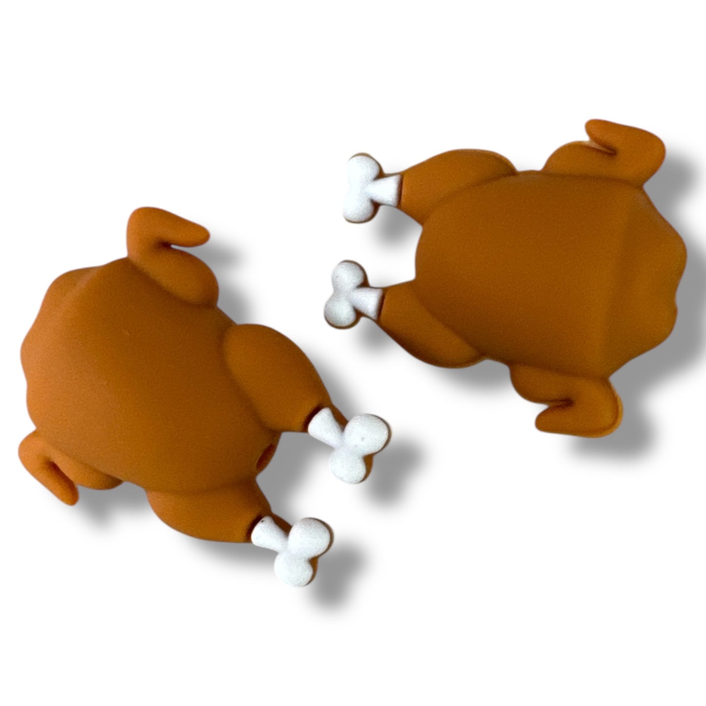 h811 "3D Cooked Turkey" Silicone Focal Bead (1 Count)