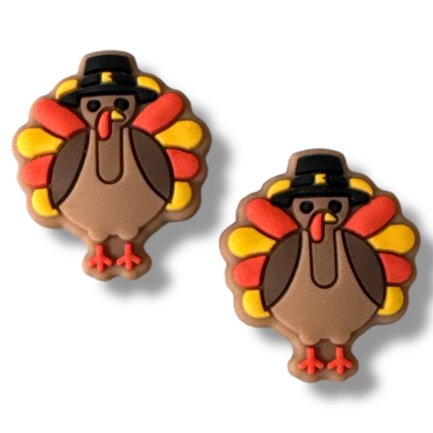 h824- "Turkey (with Hat)" Silicone Focal Bead