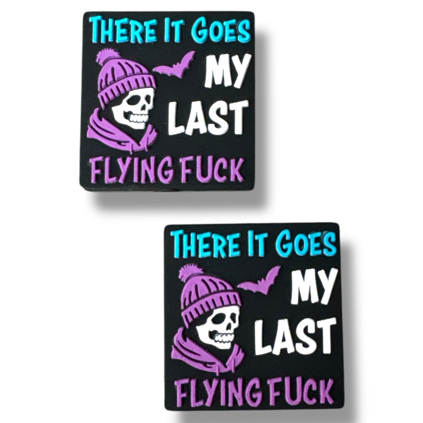 h856- "My Last Flying F*ck" Silicone Focal Bead