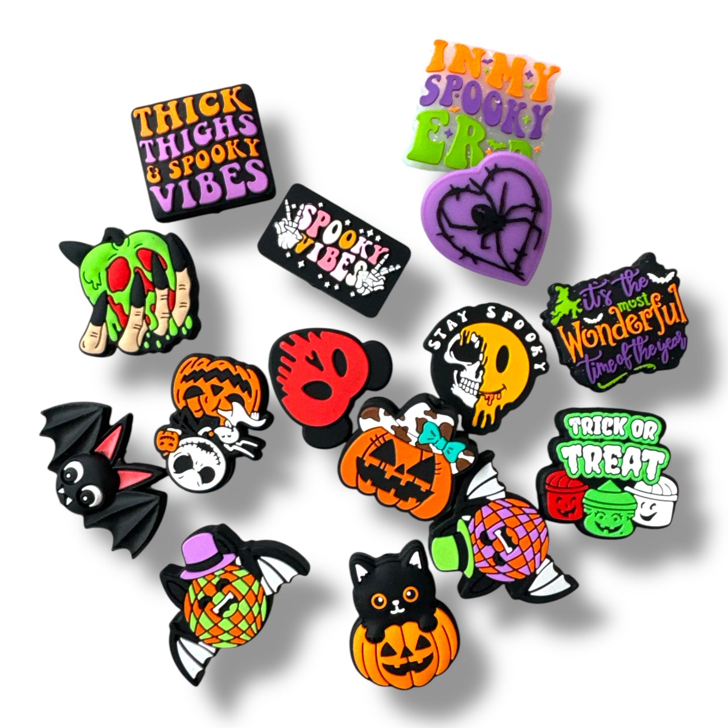 A81- "Halloween" Silicone Focal 15 Bead Set