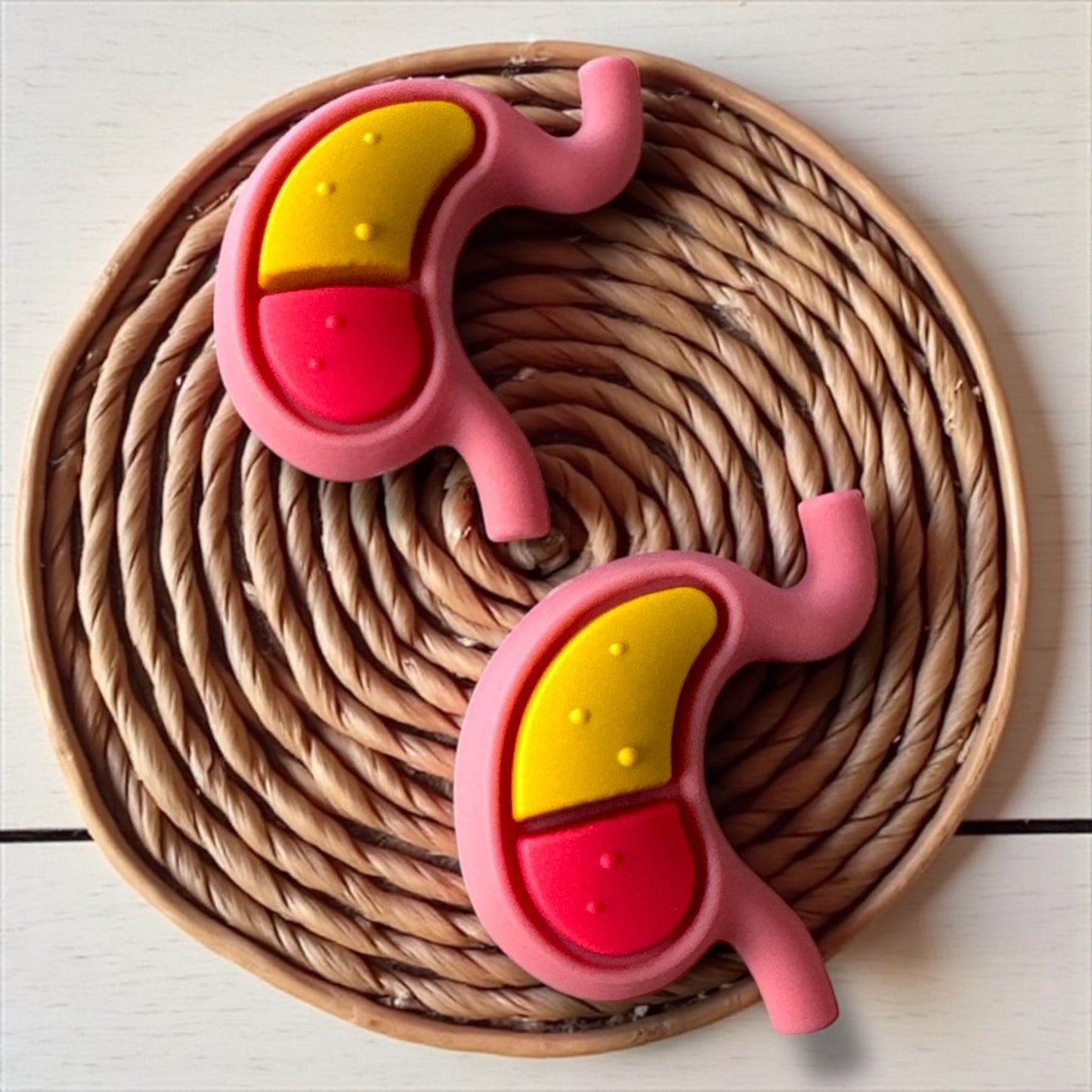 T173- "3D Stomach" Silicone Focal Bead